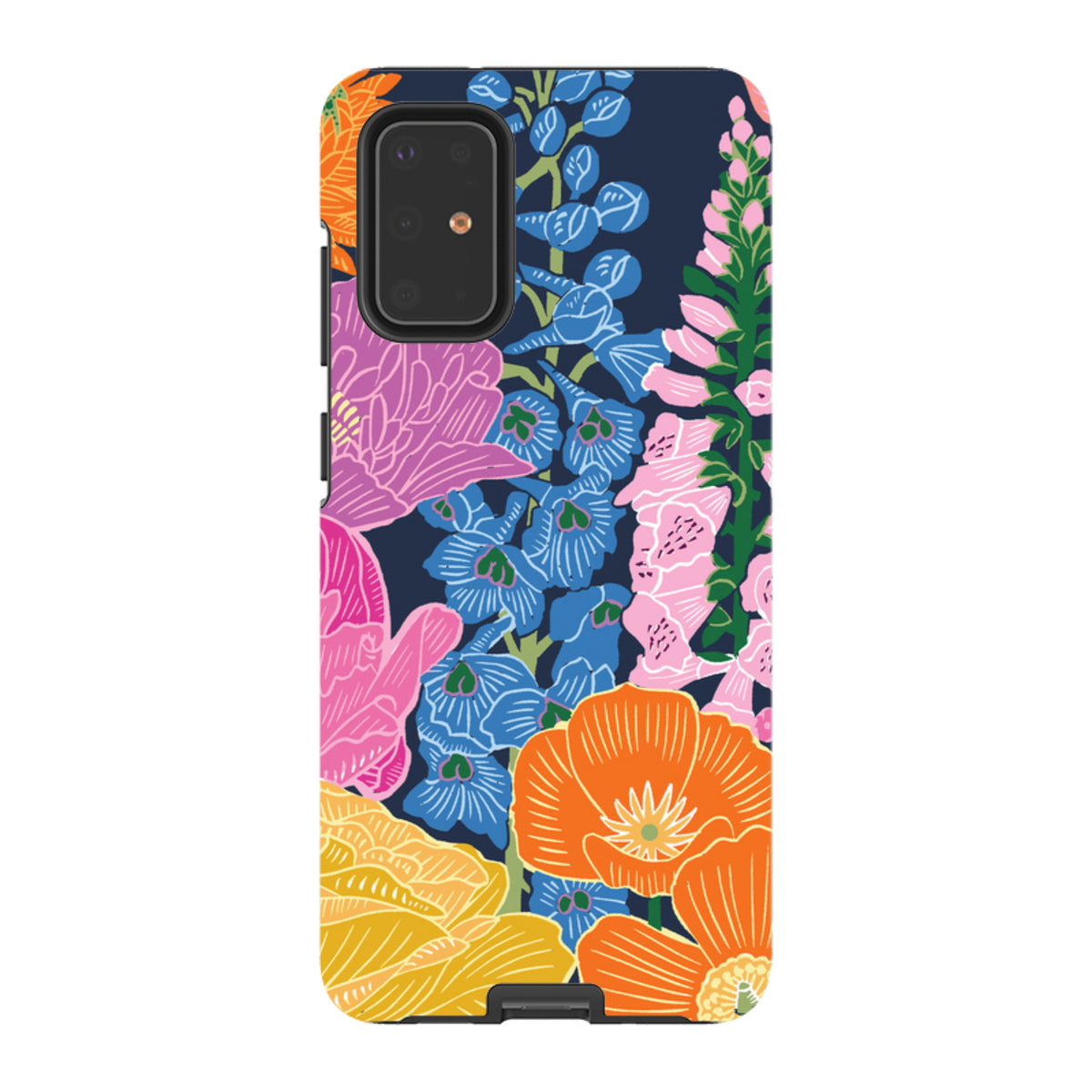 Samsung Tough Case - Flower Garden Navy By Kate Heiss