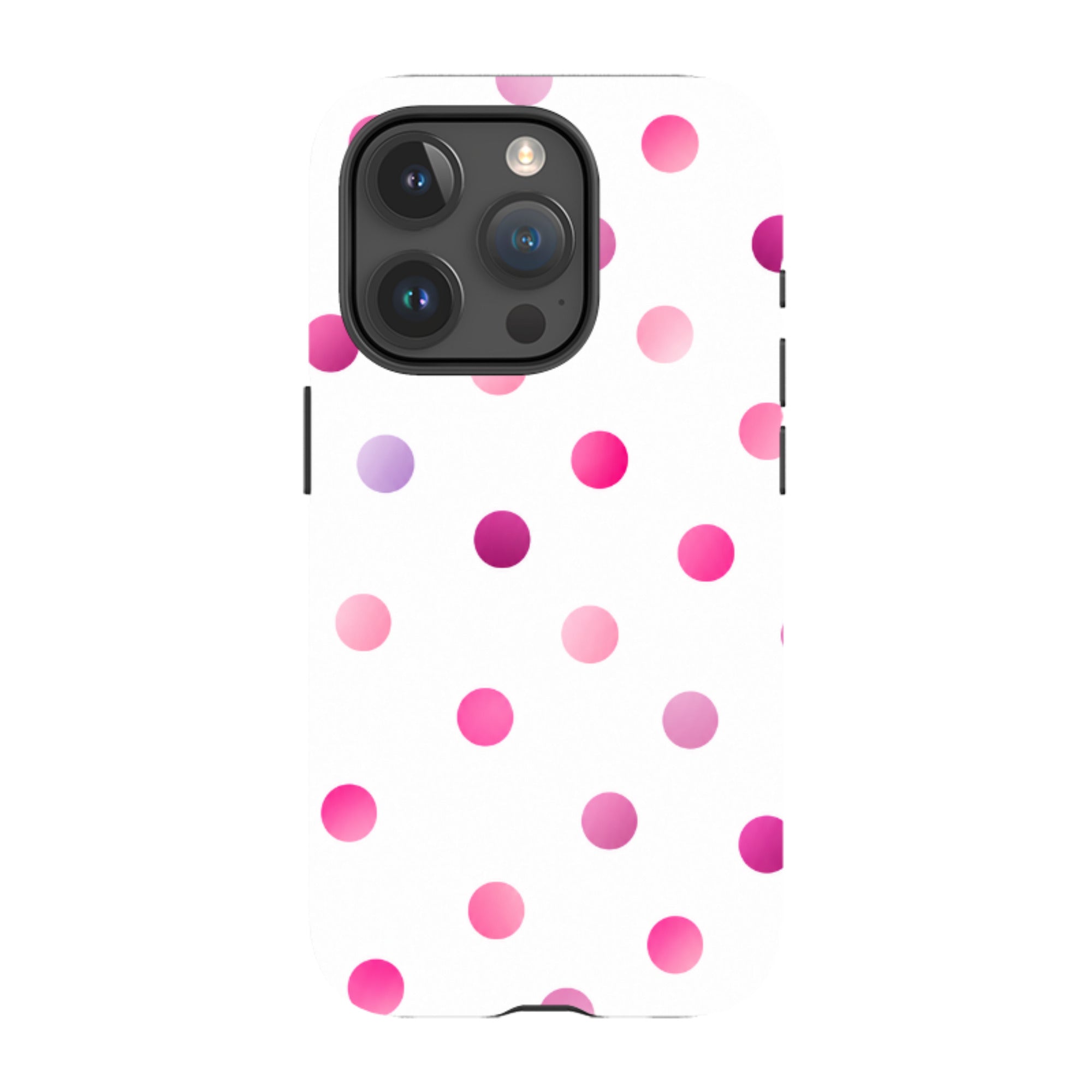 iPhone Tough Case - Pink Polka Dot