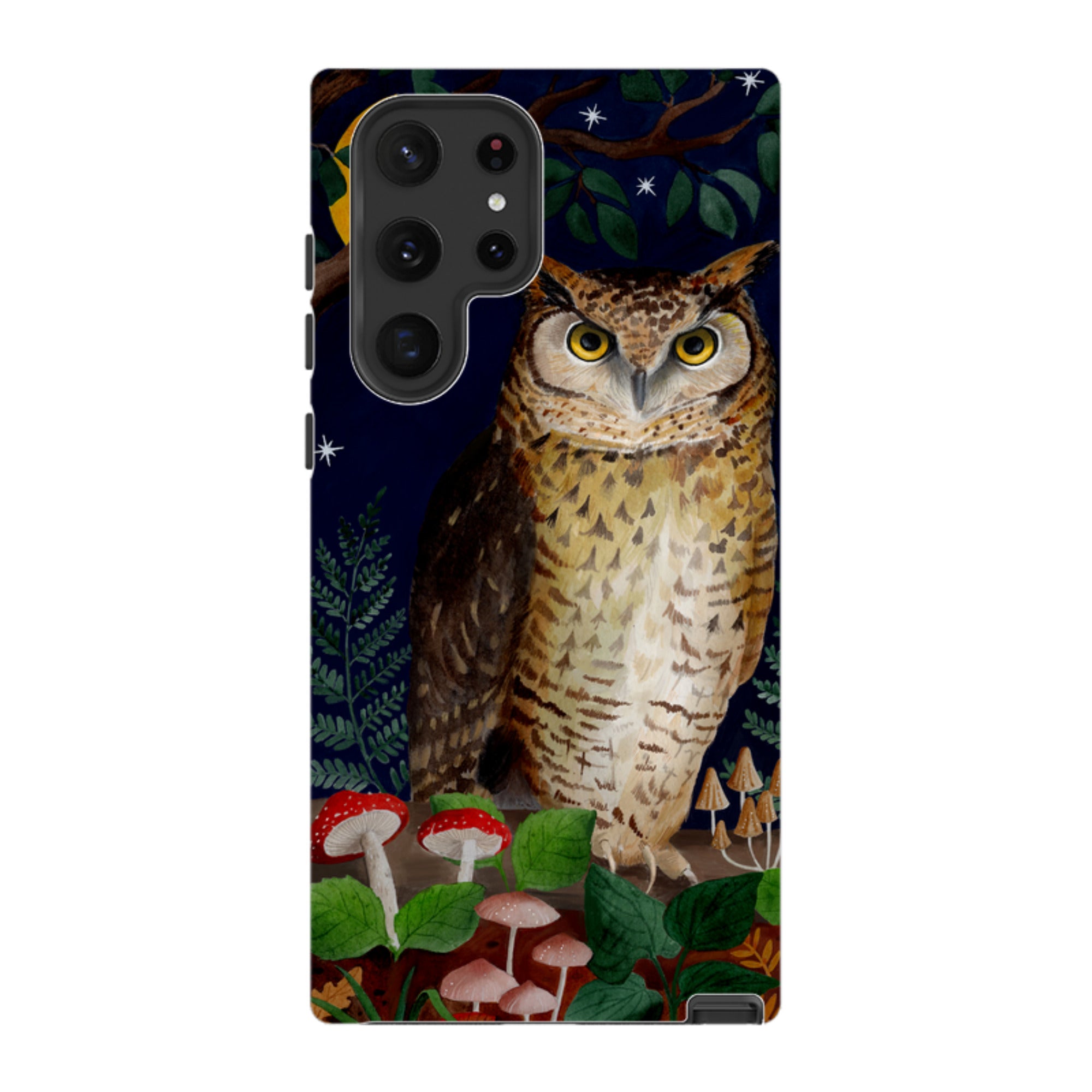 Samsung Tough Case - Mushroom Owl By Bex Parkin