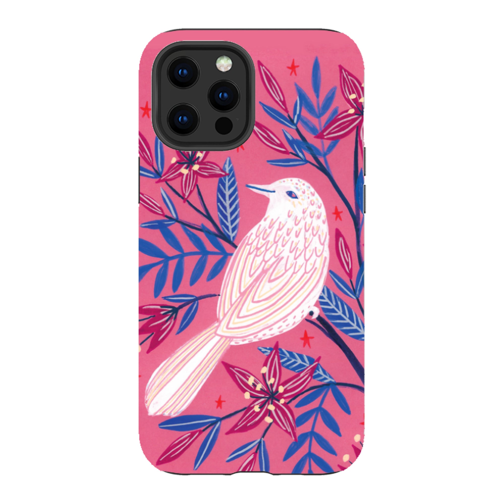 iPhone Tough Case - Pink Bird By Lee Foster Wilson