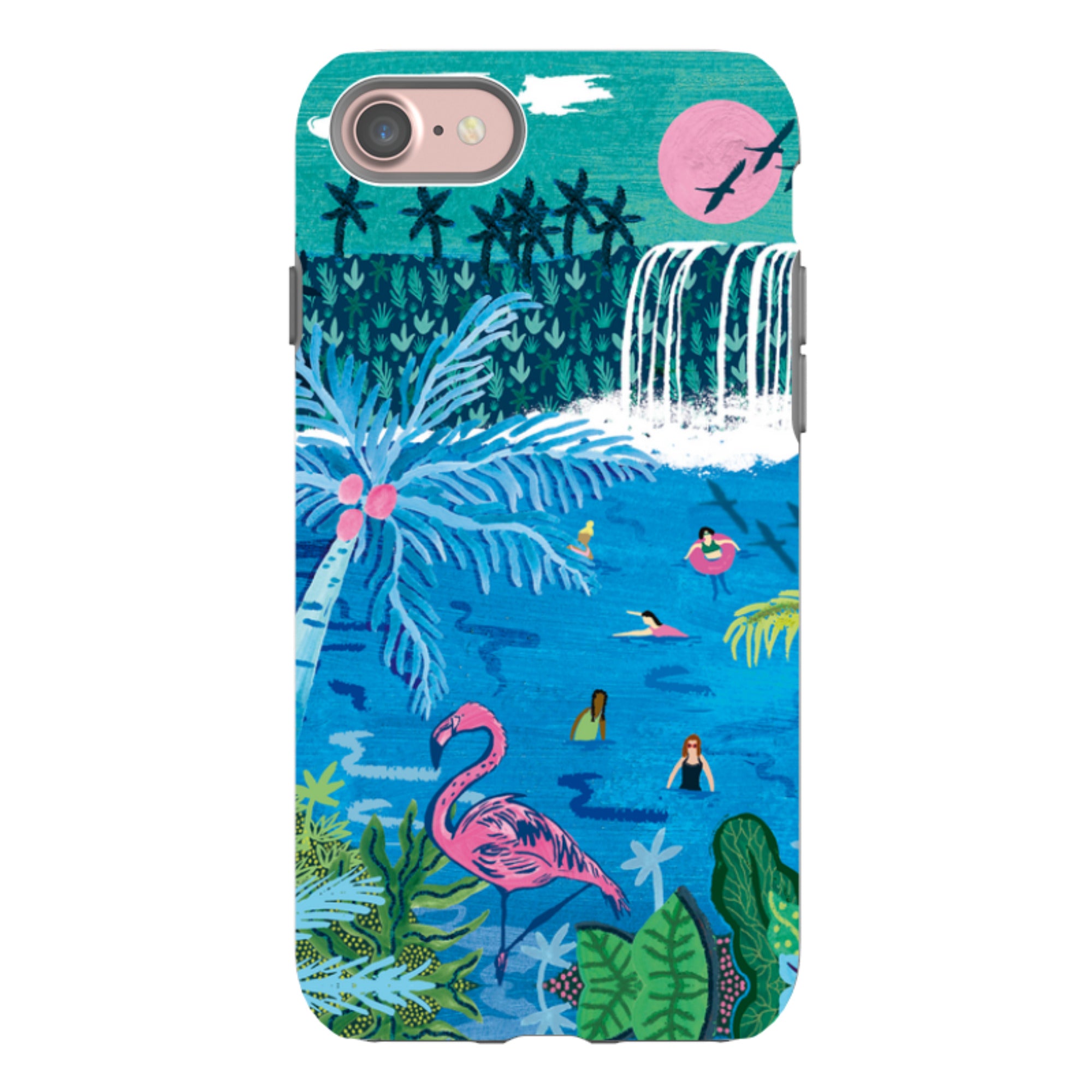 iPhone Tough Case - Palm Pool By Emma Frances Grant
