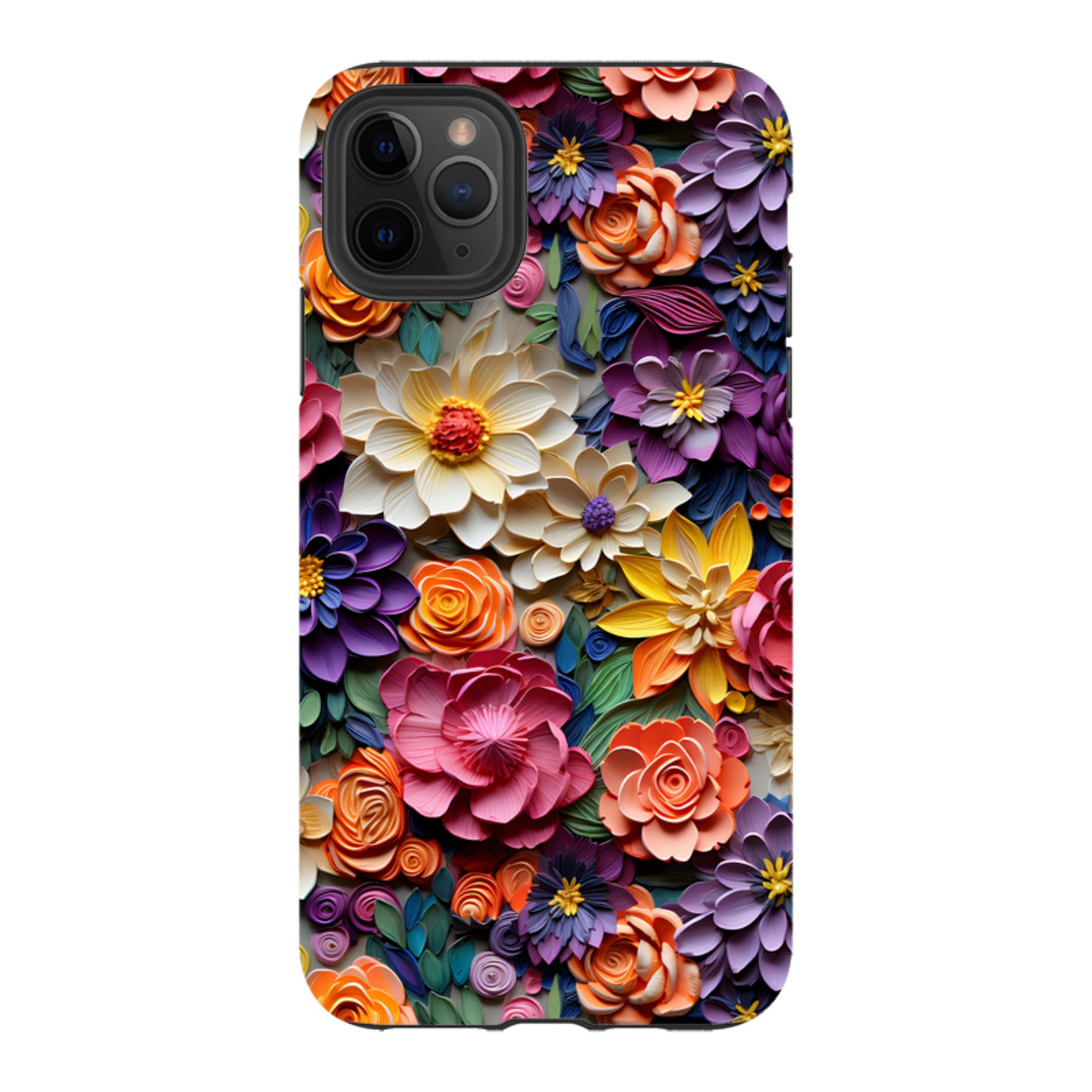 iPhone Tough Case -Violet Floral