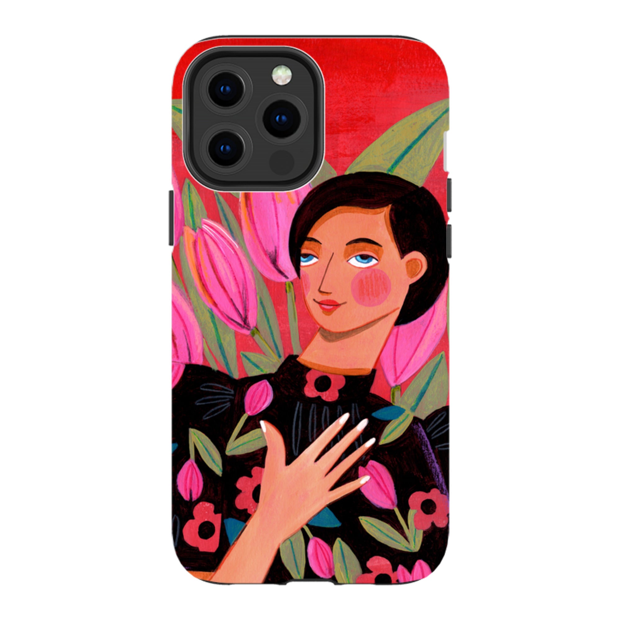 iPhone Tough Case - Tulip Woman By Caroline Bonne Muller