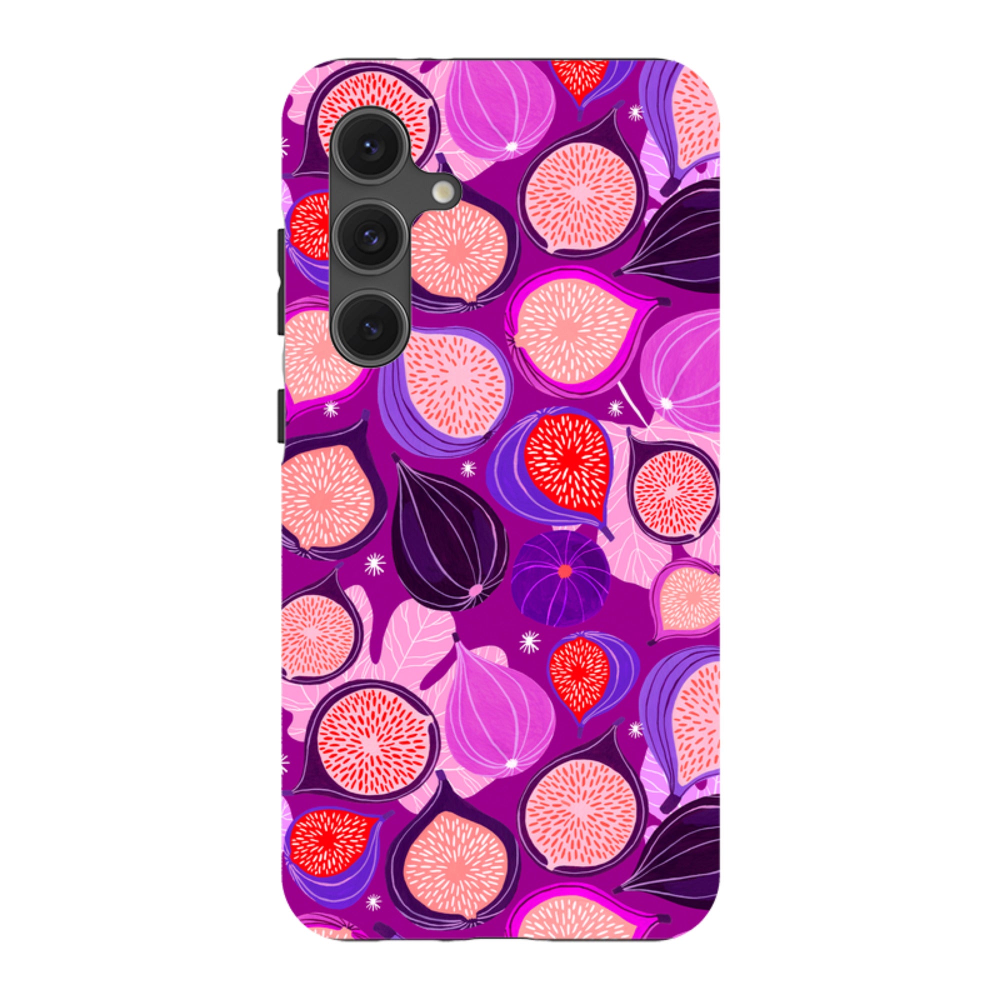 Samsung Tough Case - Ficolino Purple Pattern By Madalina Andronic