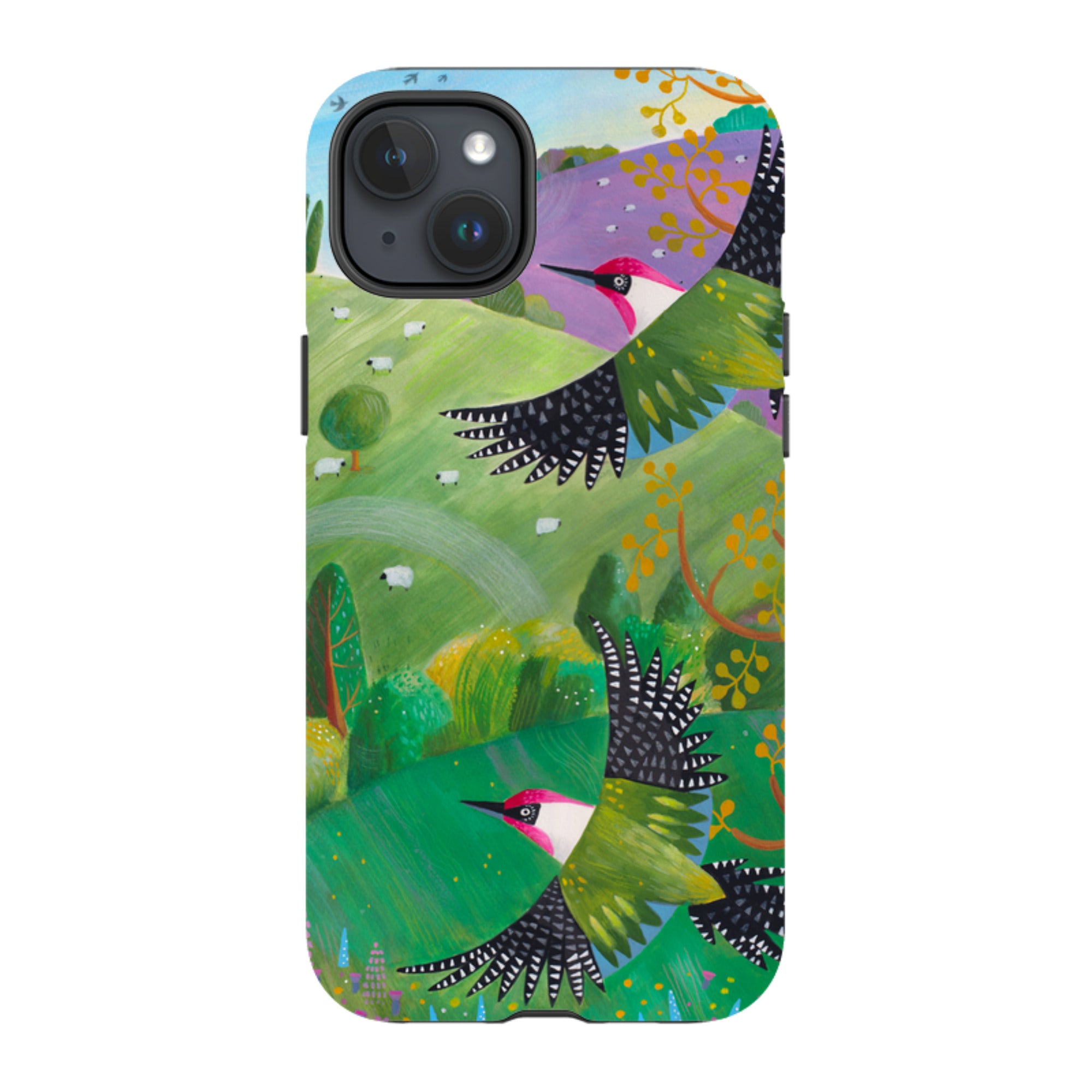 iPhone Tough Case - Woodpeckers By Bex Parkin