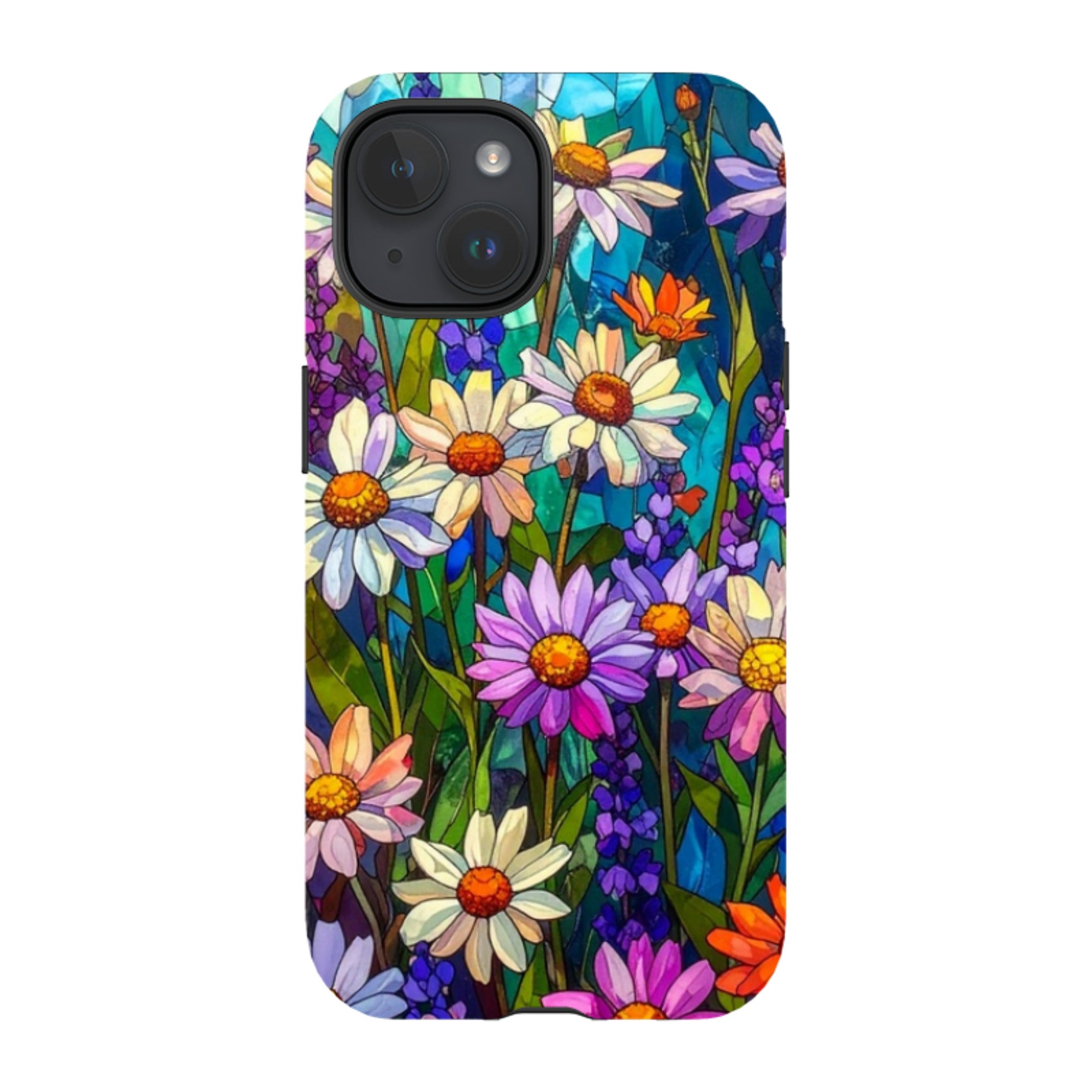 iPhone MagSafe Tough Case - Purple Daisies