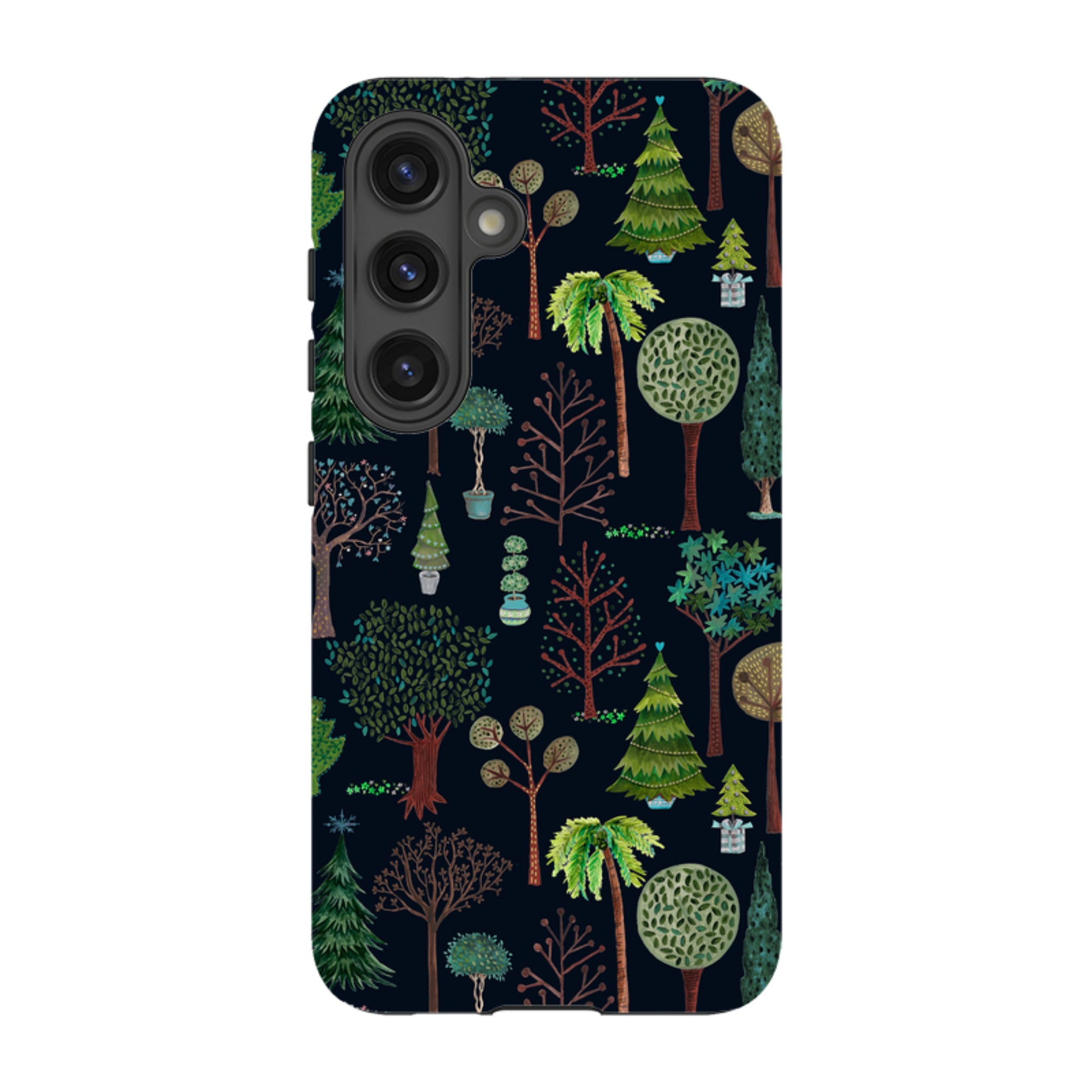 Samsung Tough Case - Xmas Trees Dark By Caroline Bonne Muller