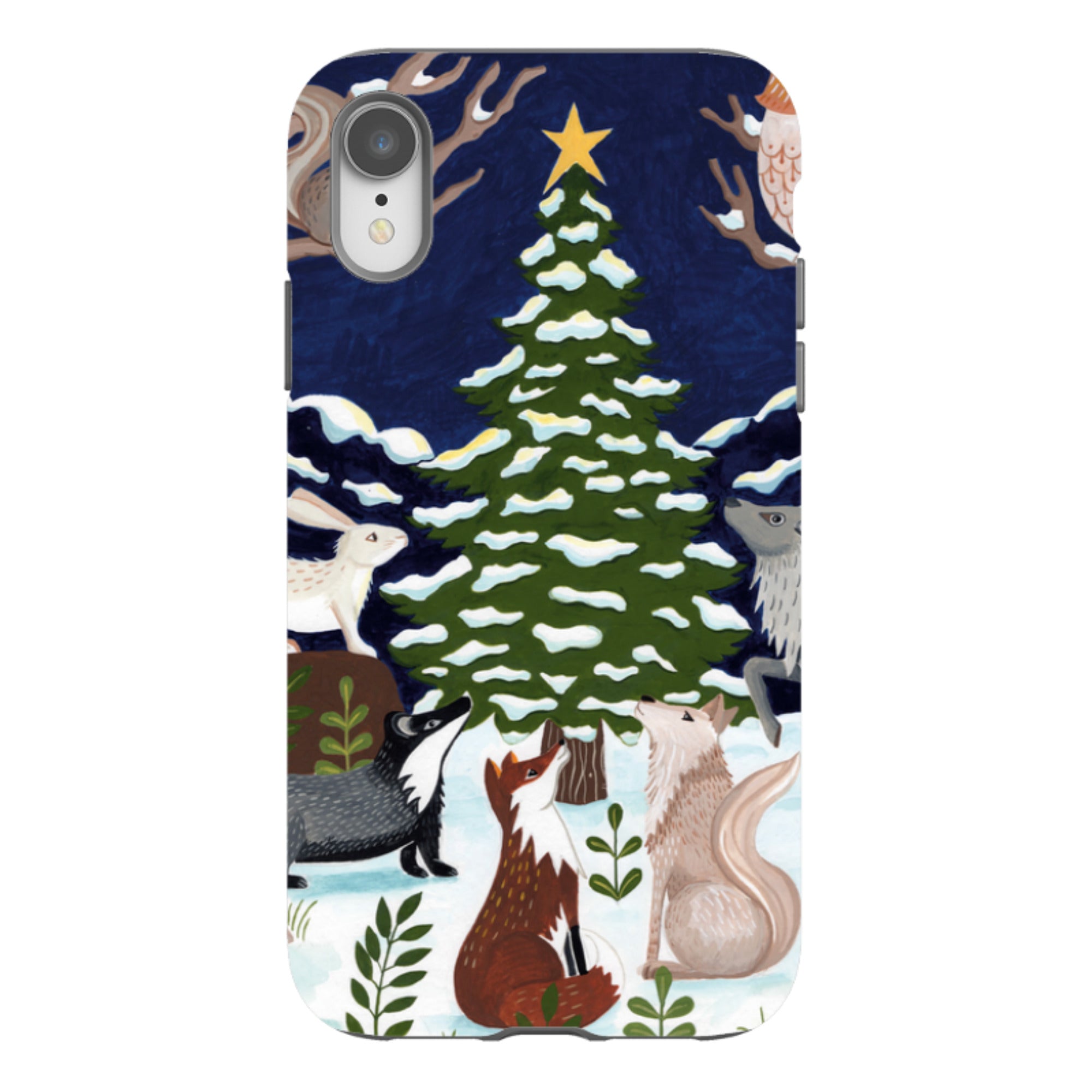 iPhone Tough Case - Christmas Tree By Bex Parkin