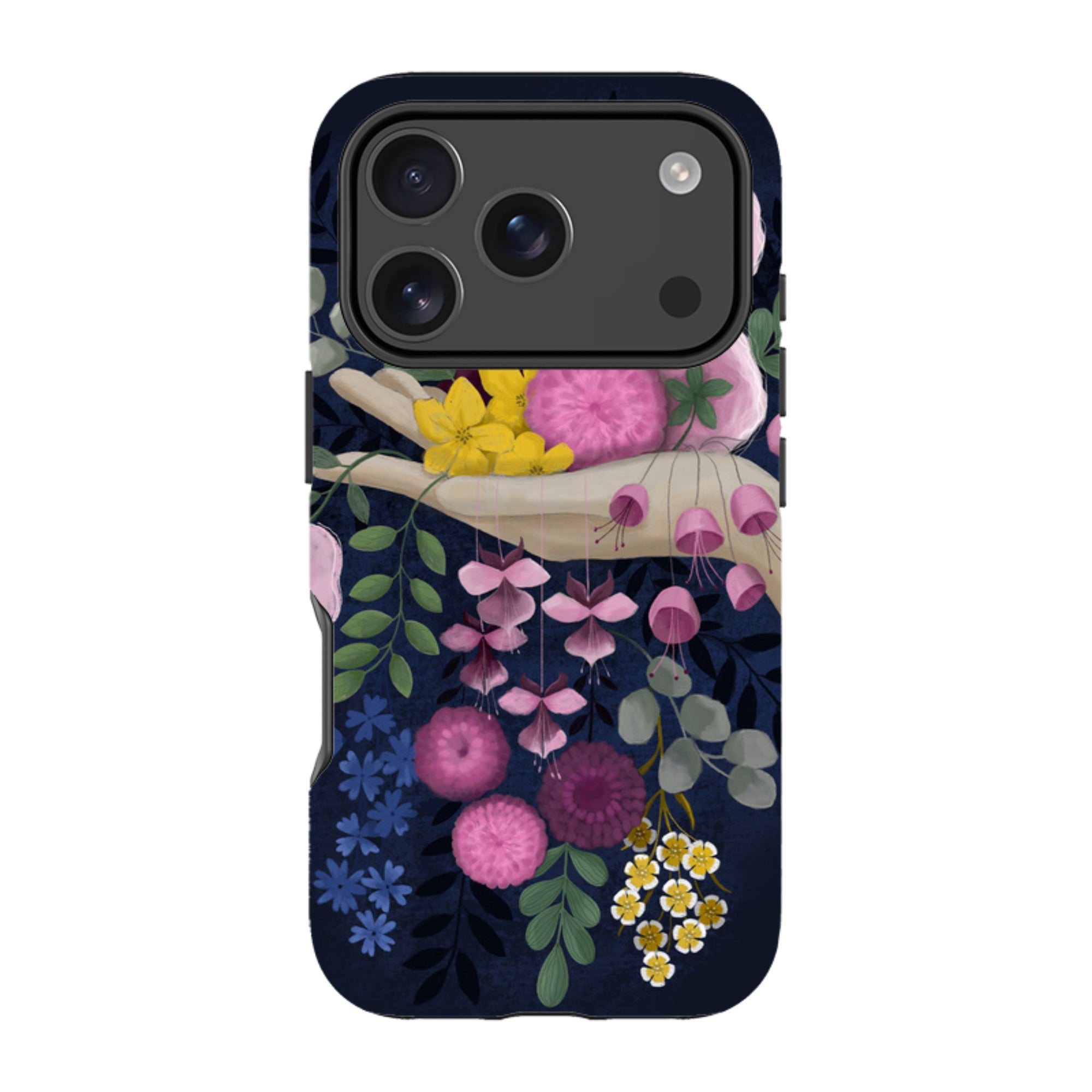 iPhone Tough Case - Flower Hand By Bex Parkin