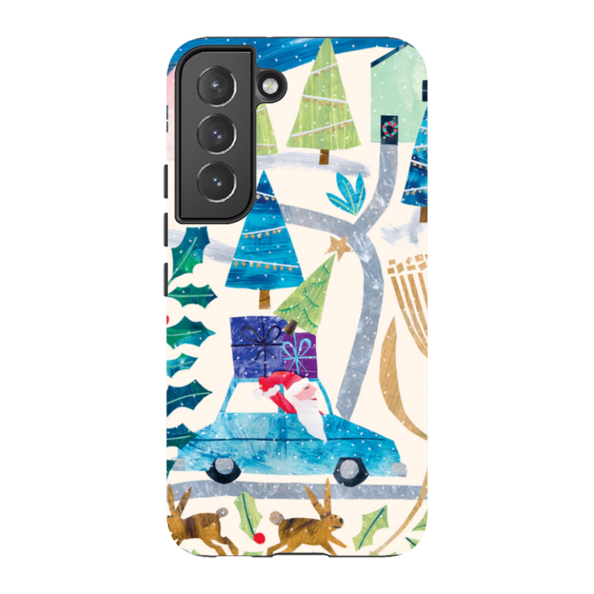 Samsung Tough Case - Santa Driving Home By Tracey English