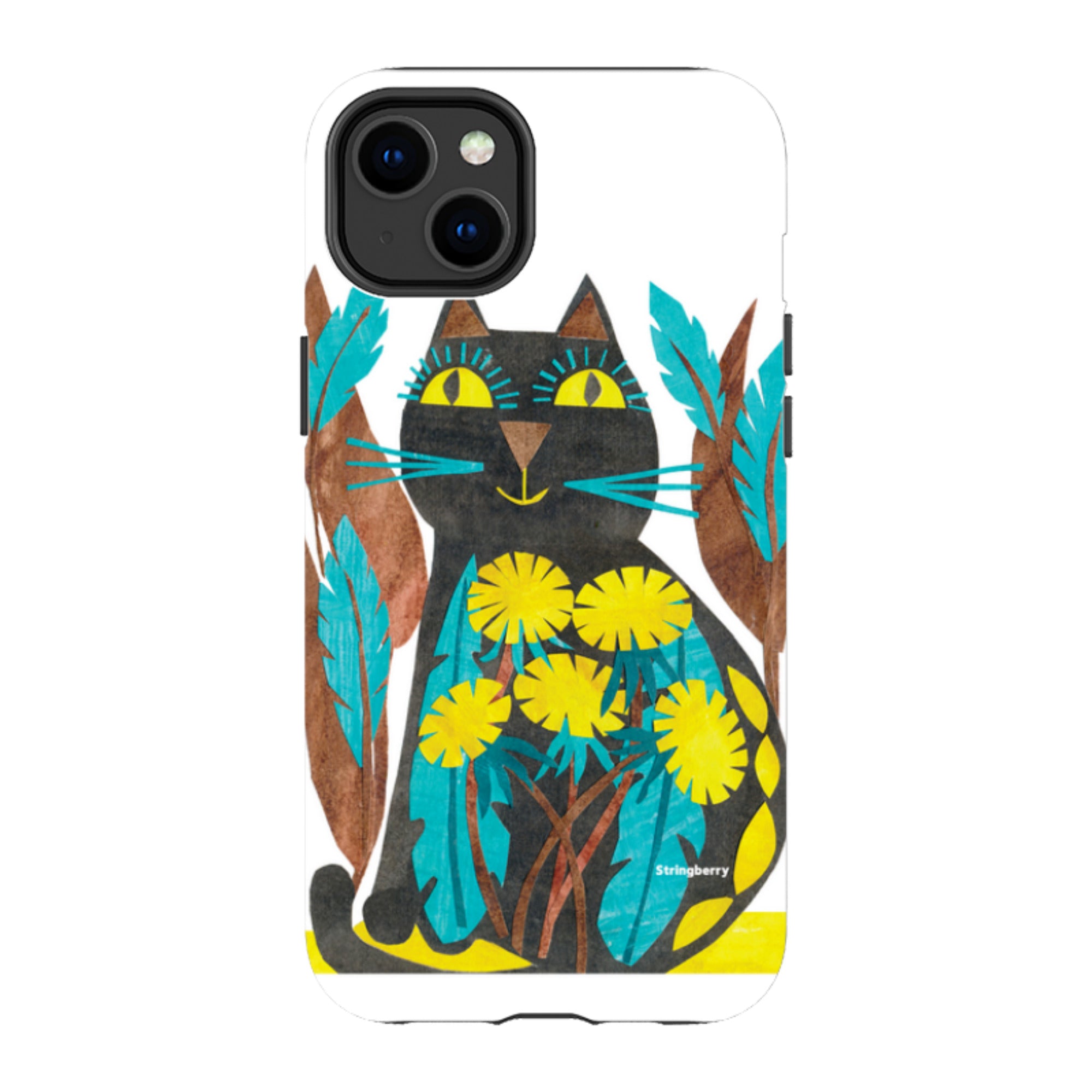 iPhone Tough Case - Folk Cat By Tracey English