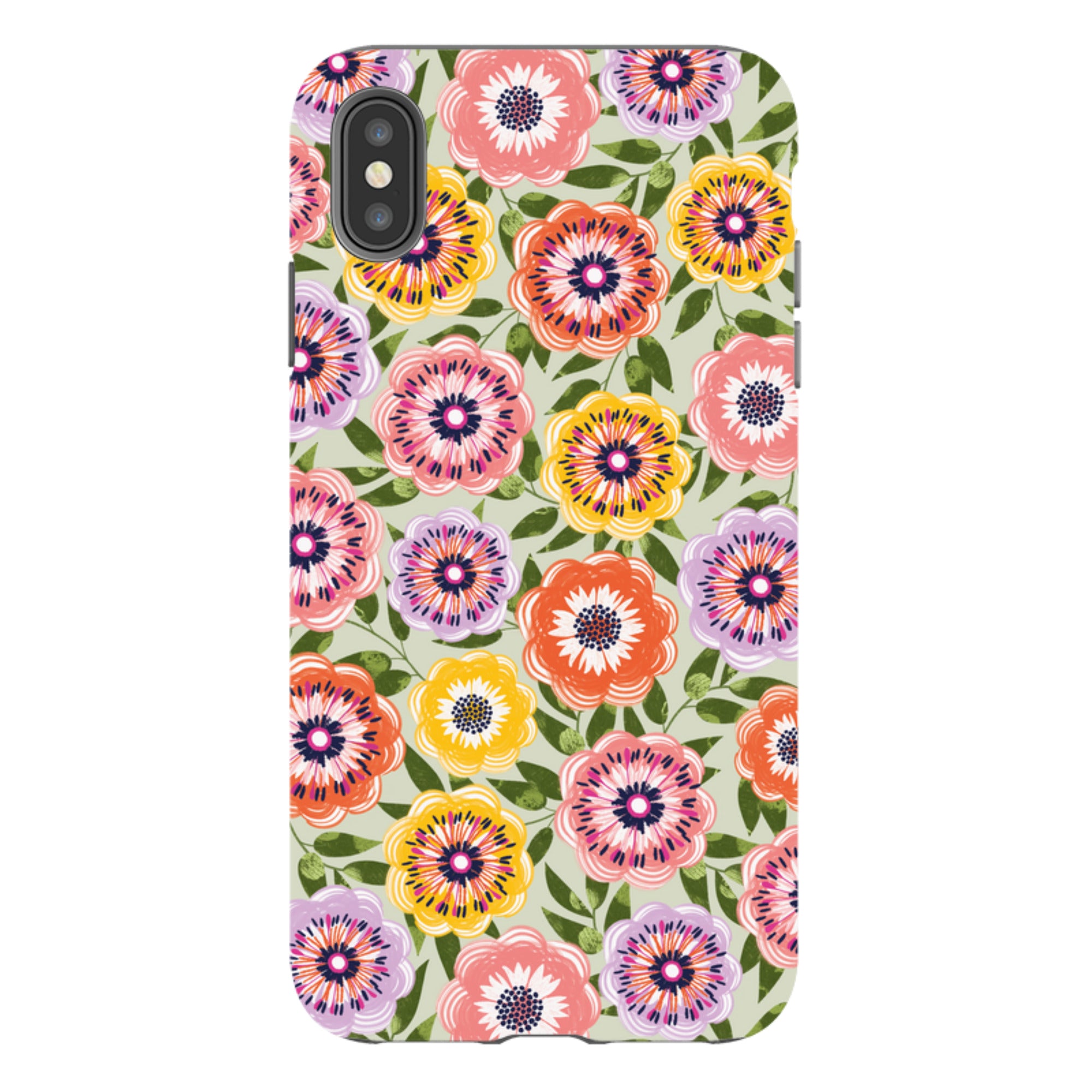 iPhone Tough Case - Bright Blooms II By Ali Brookes