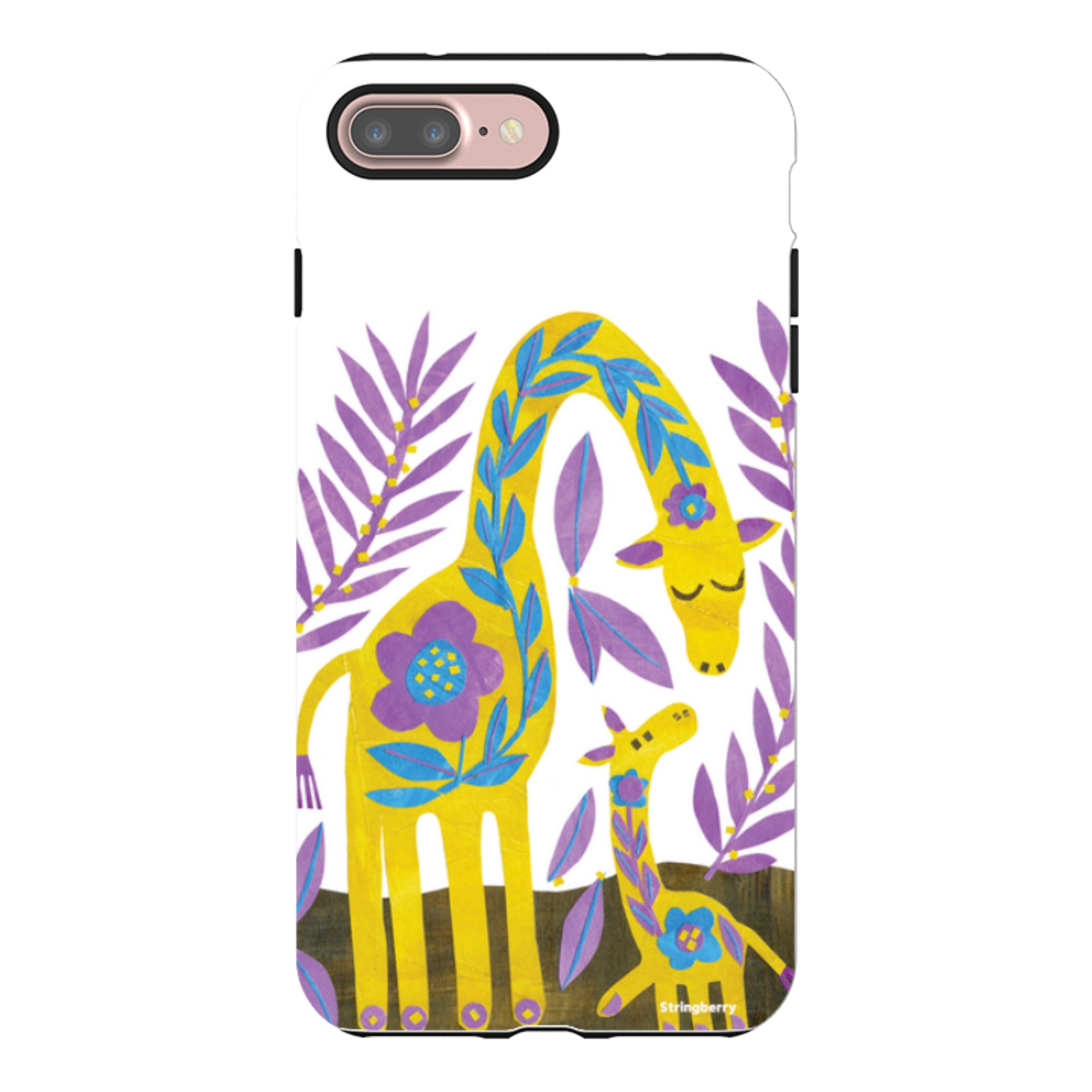 iPhone Tough Case - Folk Giraffes By Tracey English