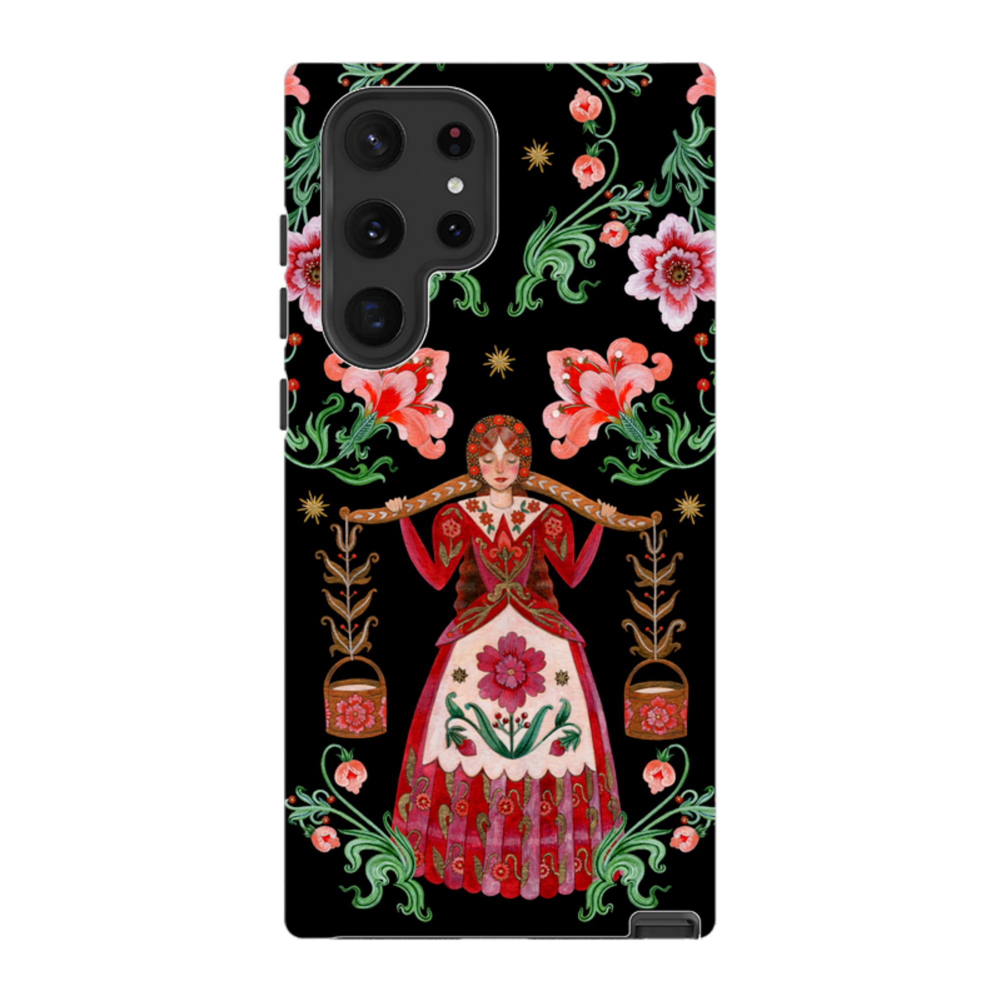 Samsung Tough  Case - Eight Maids A Milking By Maria Matos