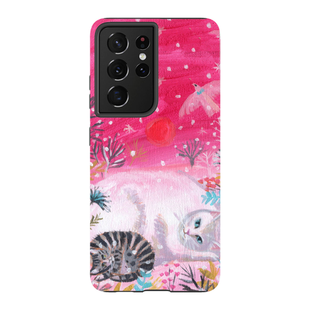 Samsung Tough Case - Christmas Cats By Mary Stubberfield