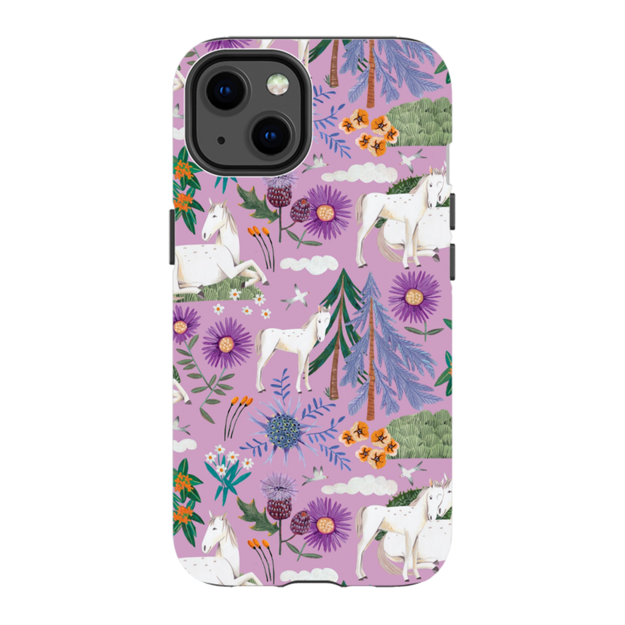 iPhone Tough Case - Horse Pattern II By Caroline Bonne Muller