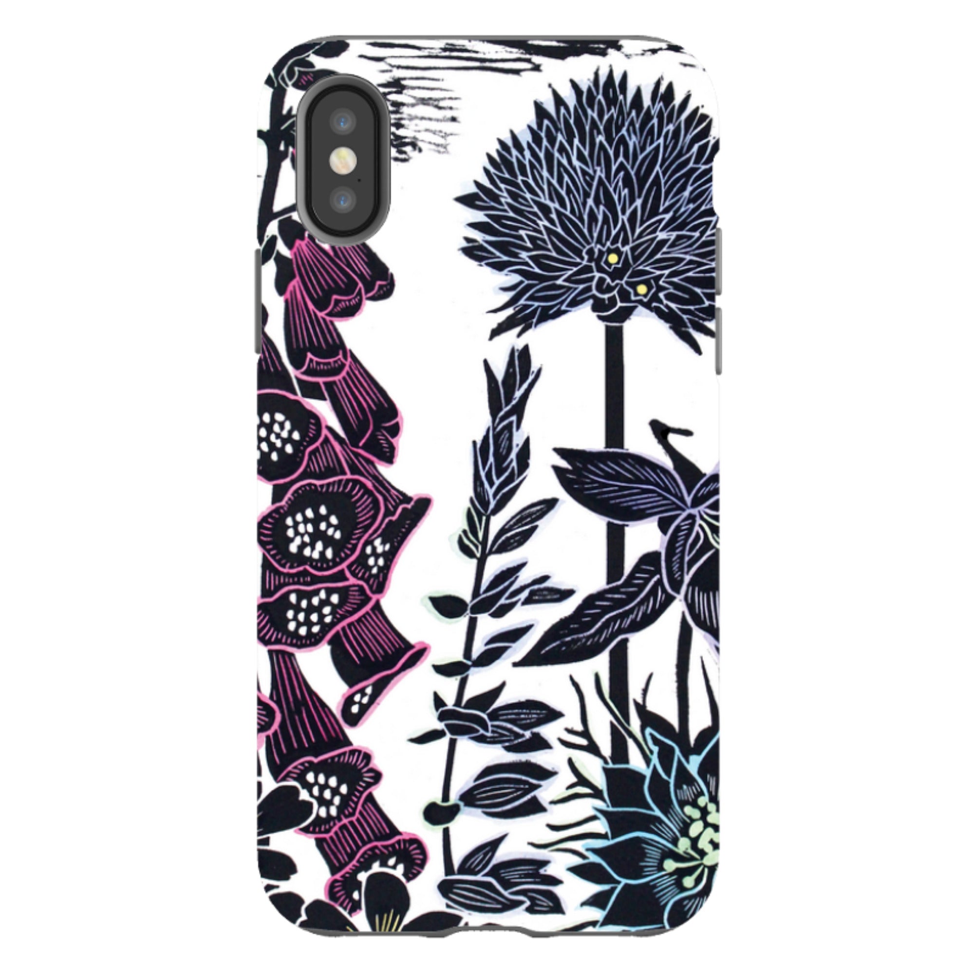iPhone Tough Case - Foxgloves By Kate Heiss