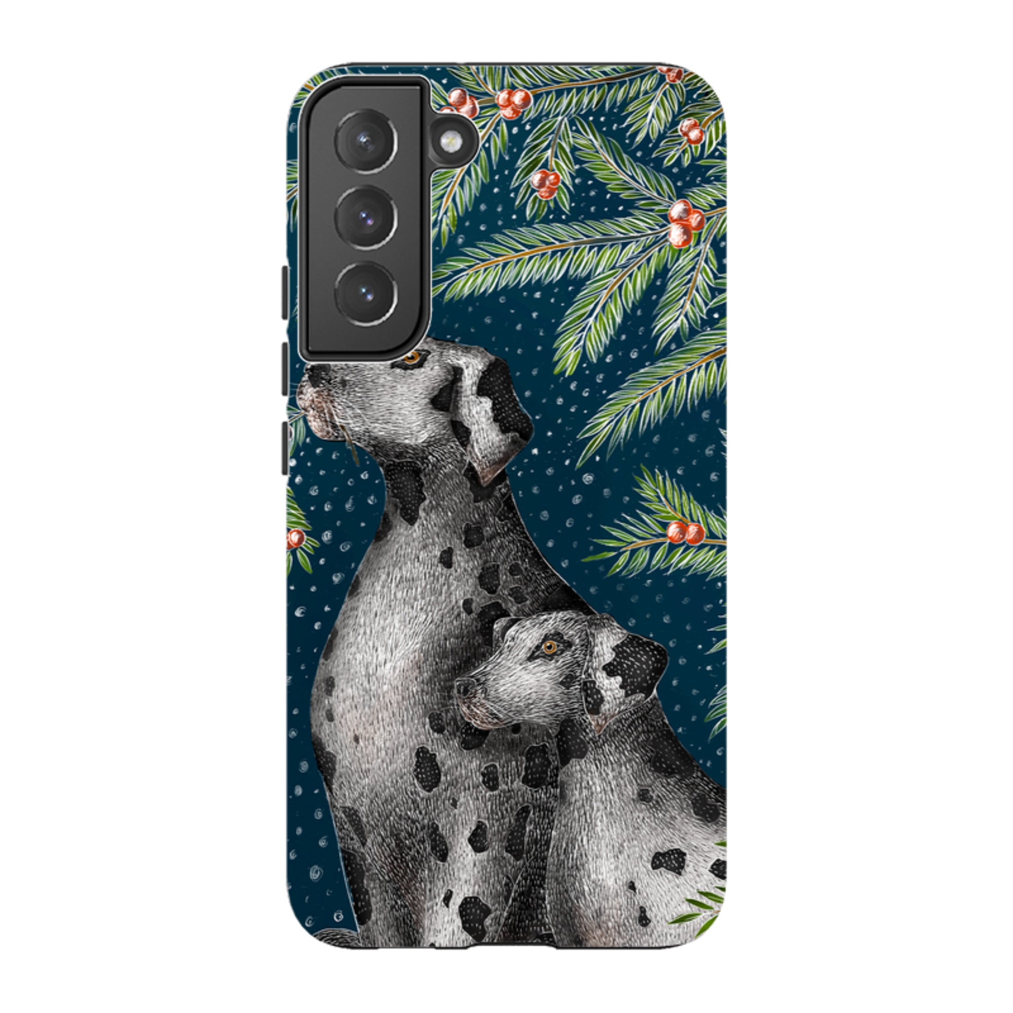 Samsung Tough Case - Christmas Dalmatians By Catherine Rowe