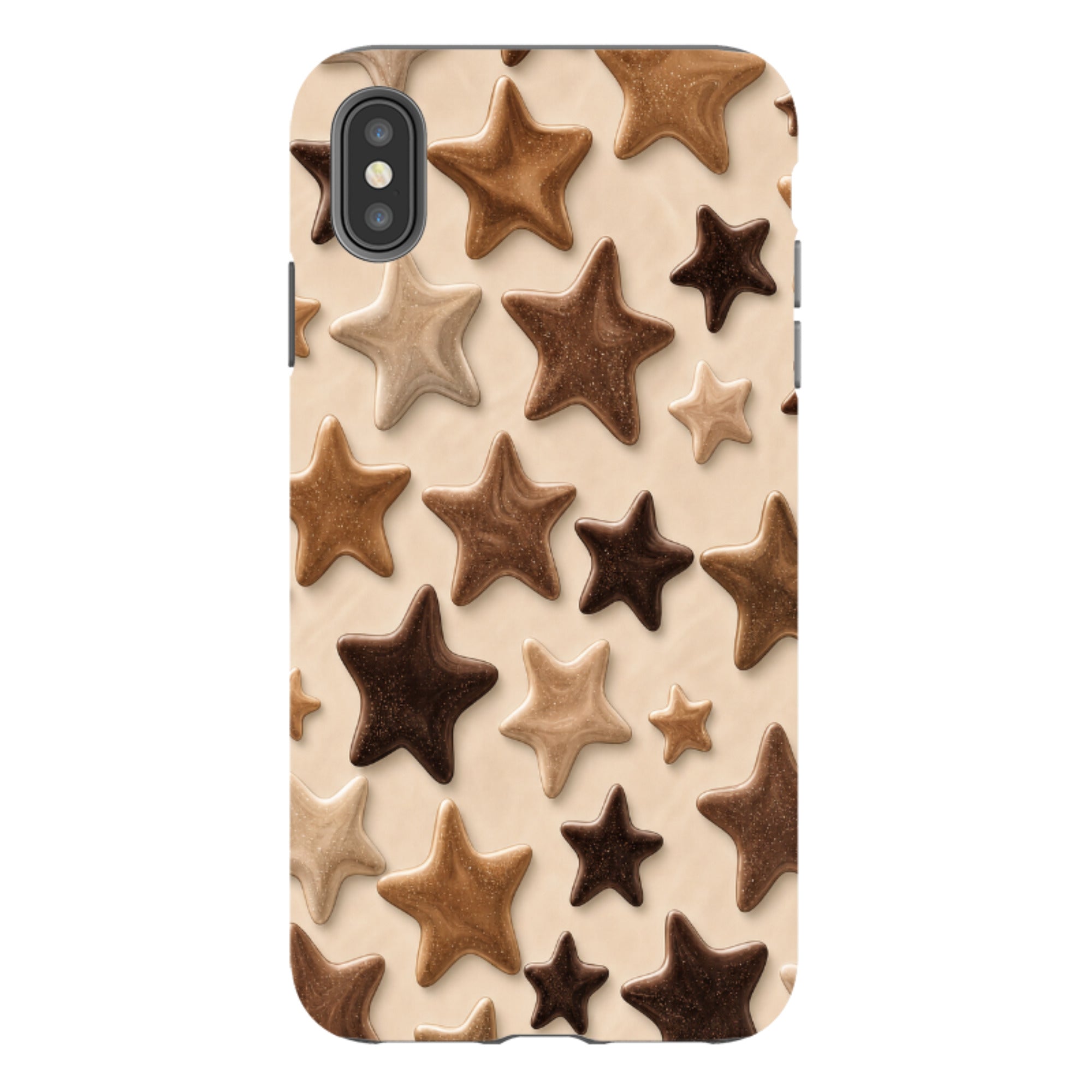 iPhone Tough Case - Brown Star