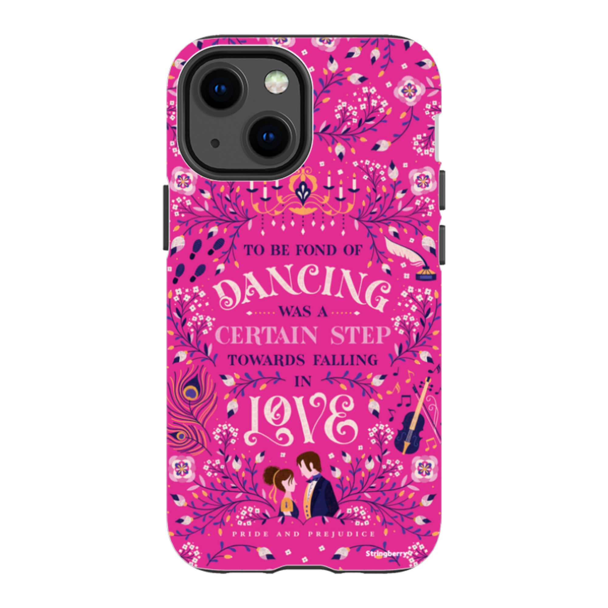 iPhone Tough Case - Pride And Prejudice Pink By Jenny Zemanek