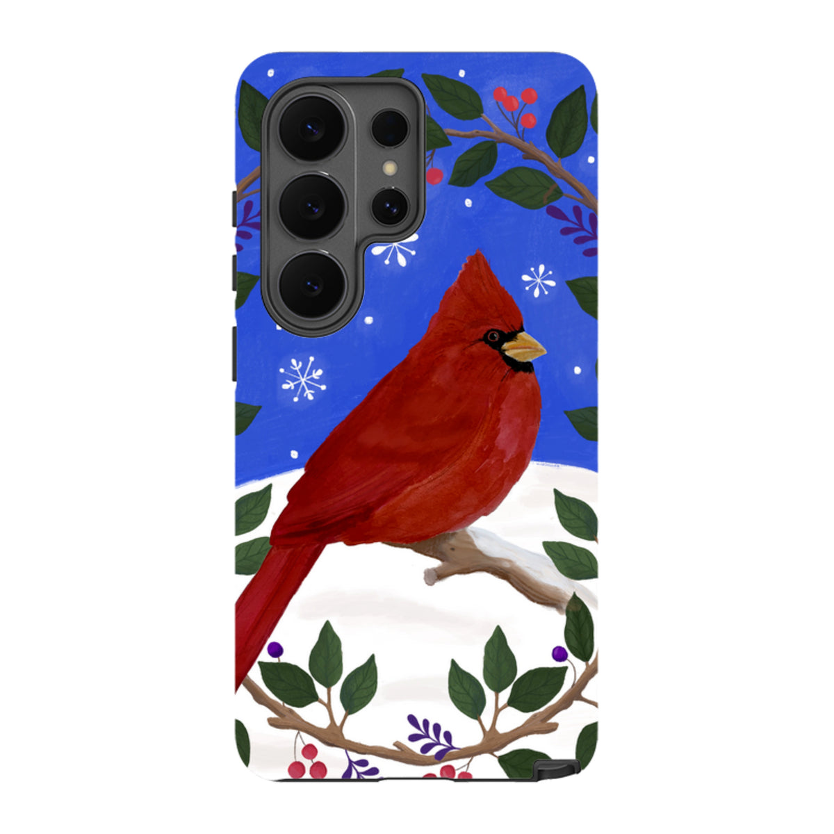 Samsung Tough Case - Cardinal Wreath By Bex Parkin