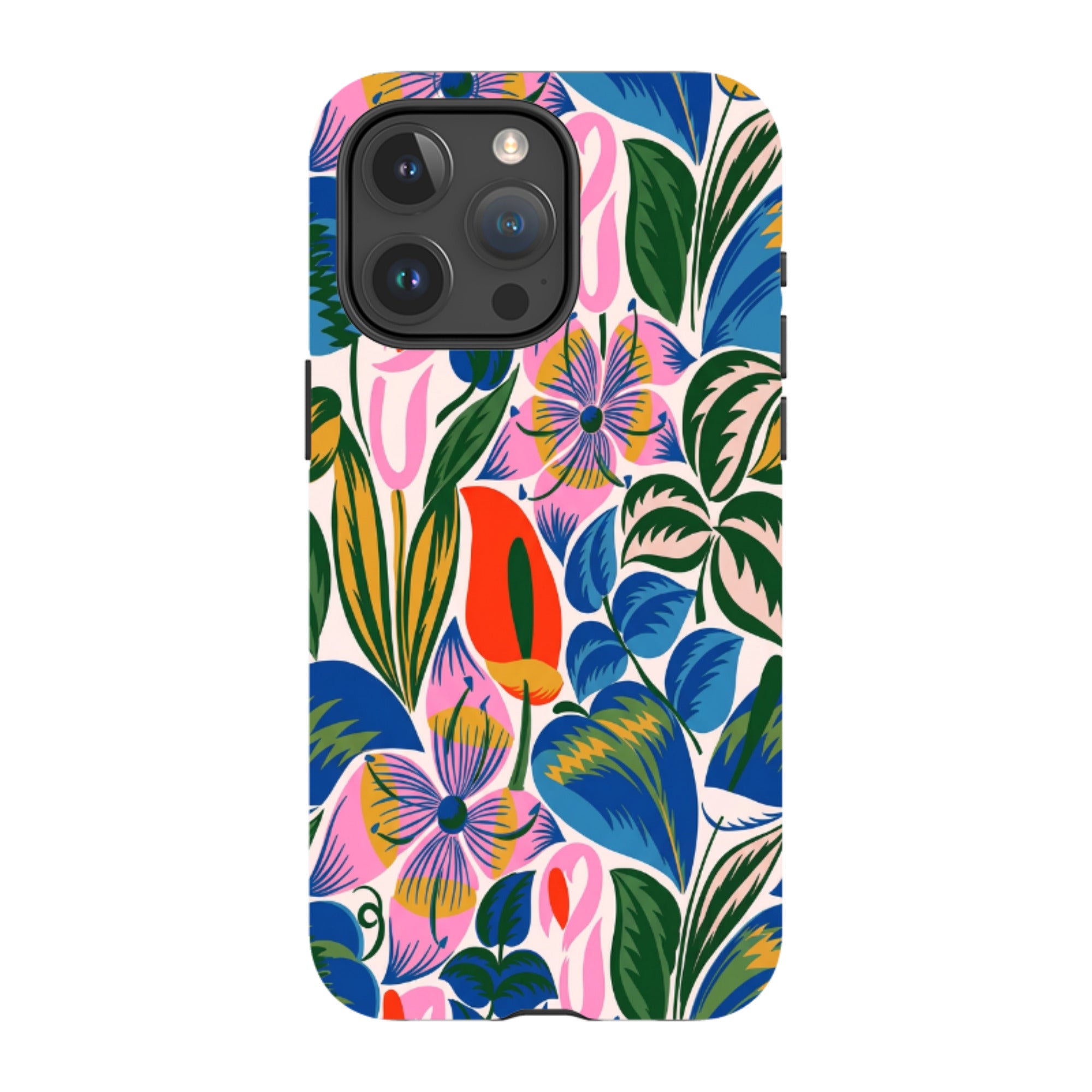 iPhone MagSafe Tough Case - Retro Tropical Floral
