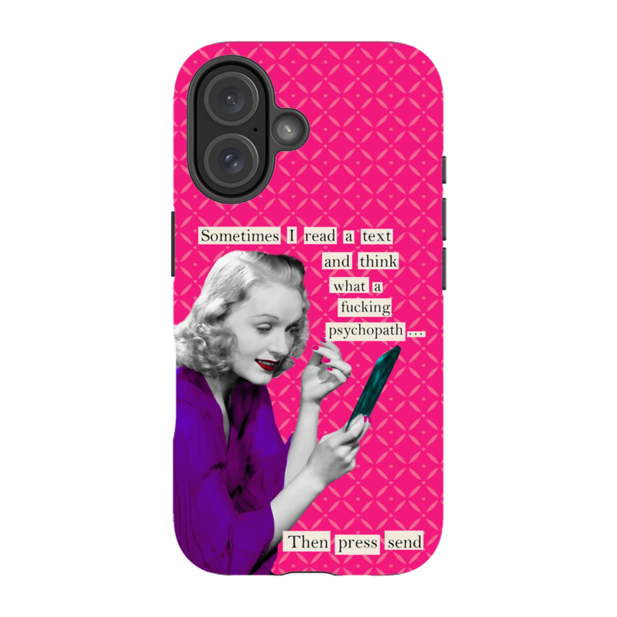 iPhone Tough Case - Psychopath By Clare Jordan