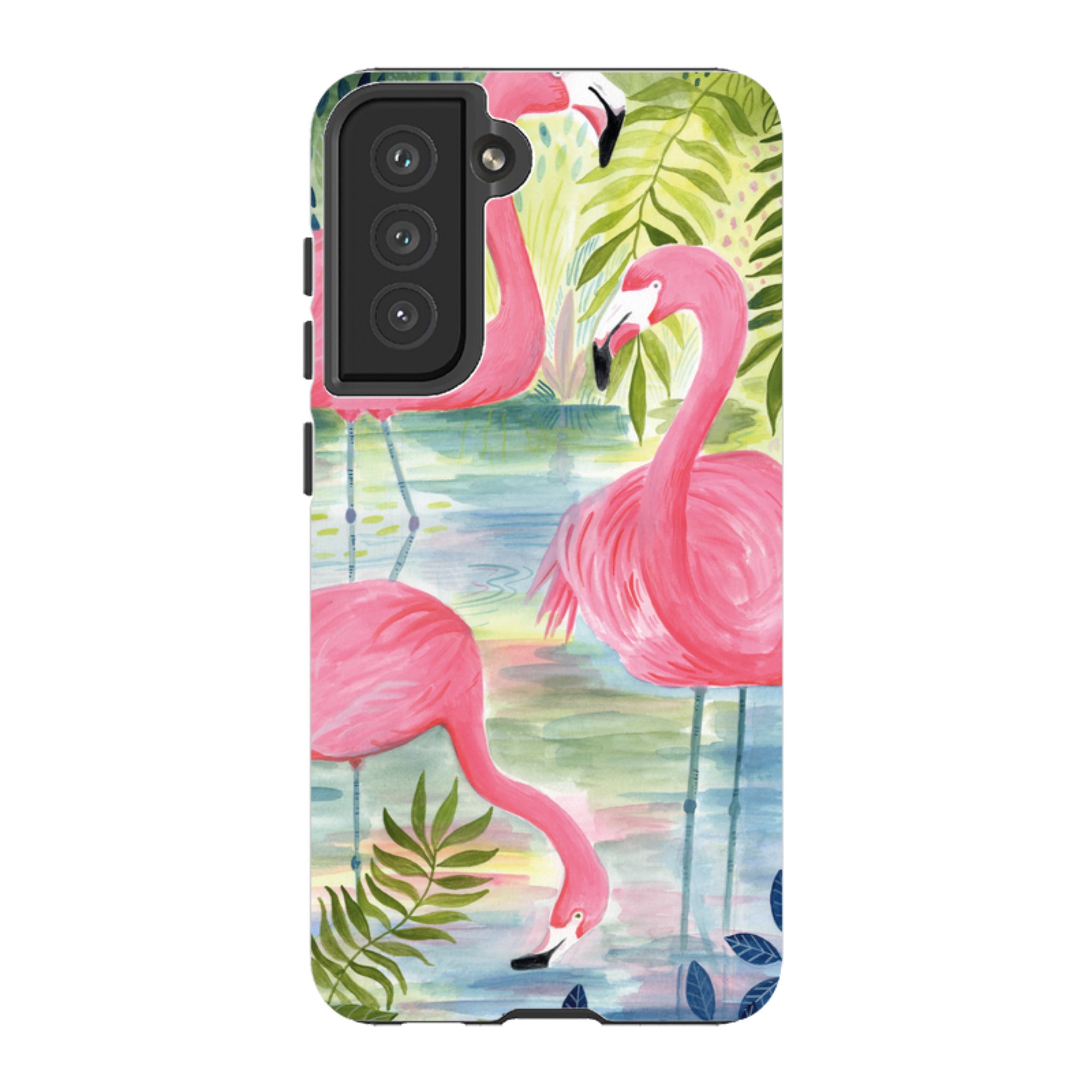 Samsung Tough Case - Three Flamingo By Bex Parkin