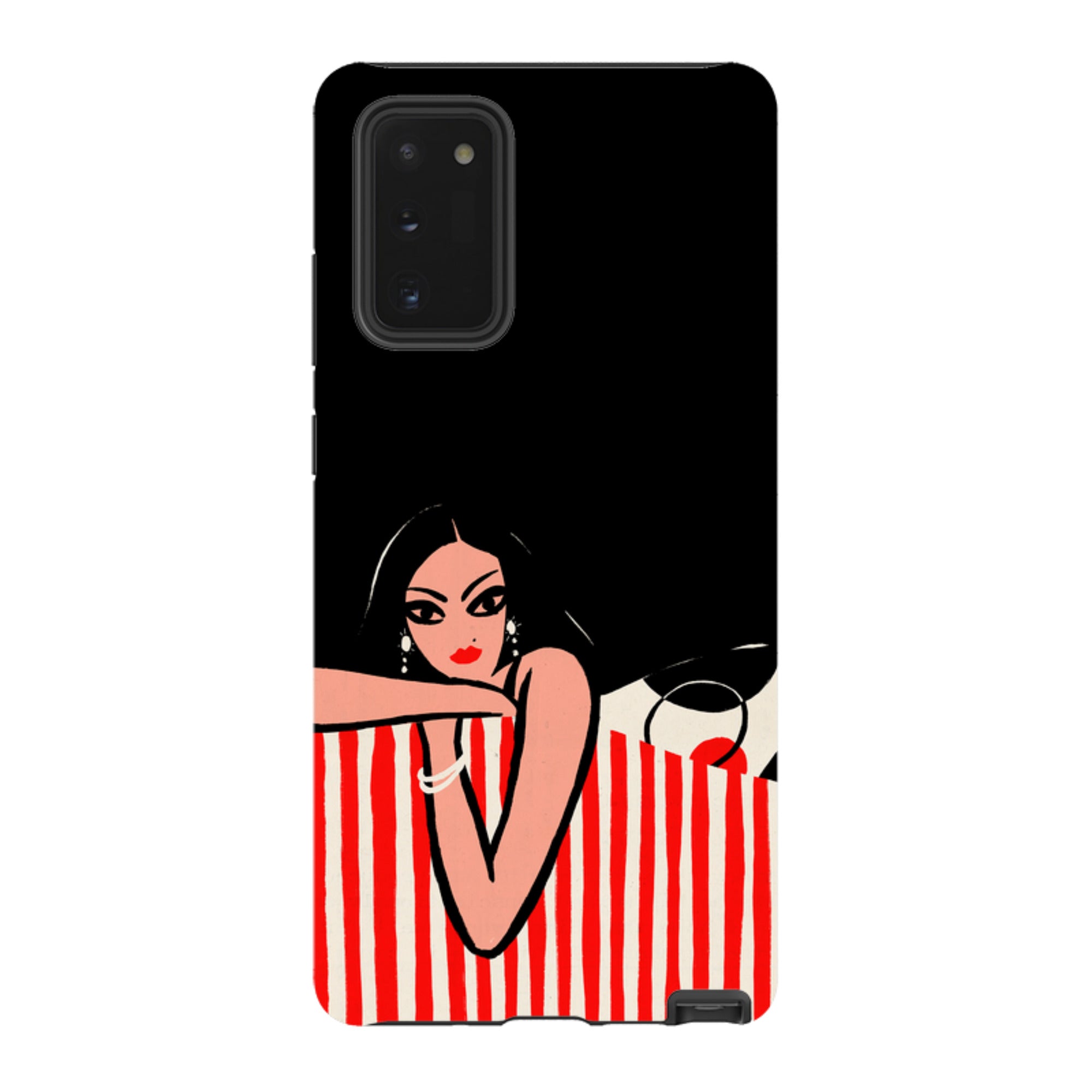 Samsung Tough Case - Red Stripe Sofa