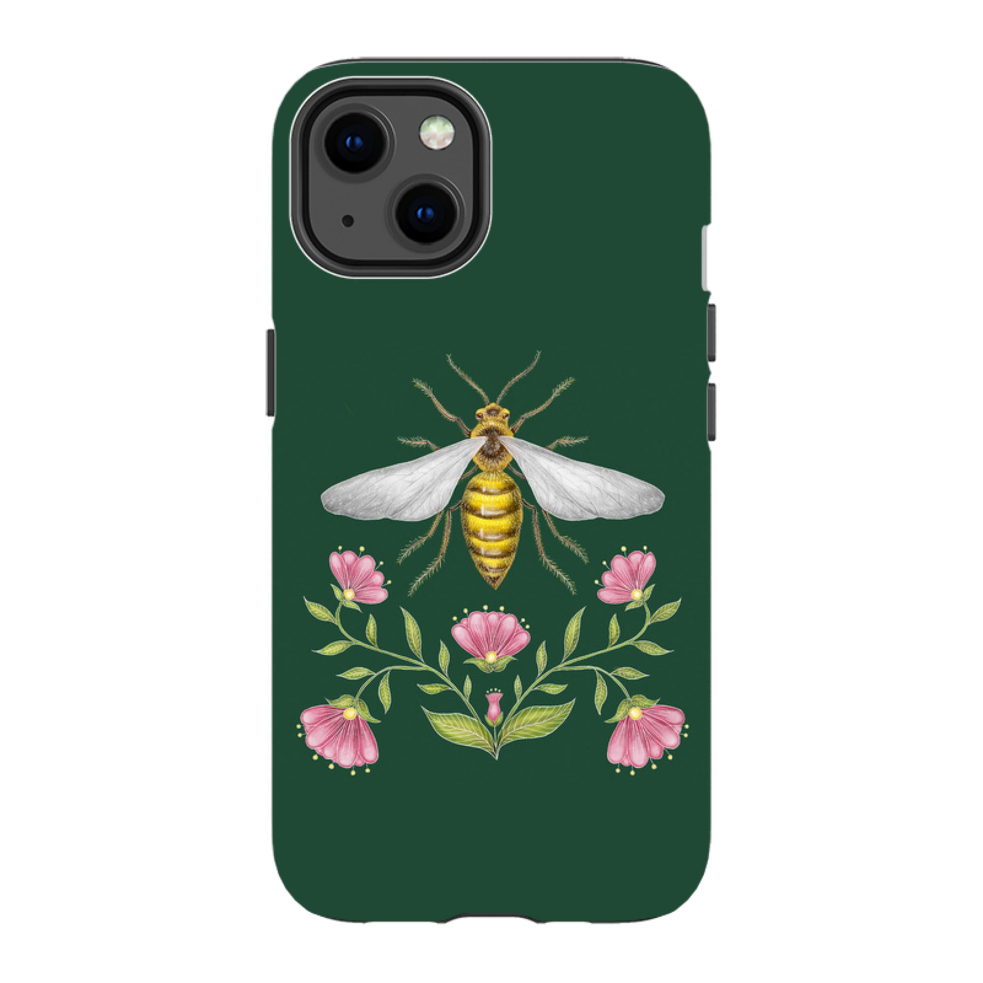 iPhone MagSafe Tough Case - Wings Of Freedom Emerald By Catherine Rowe