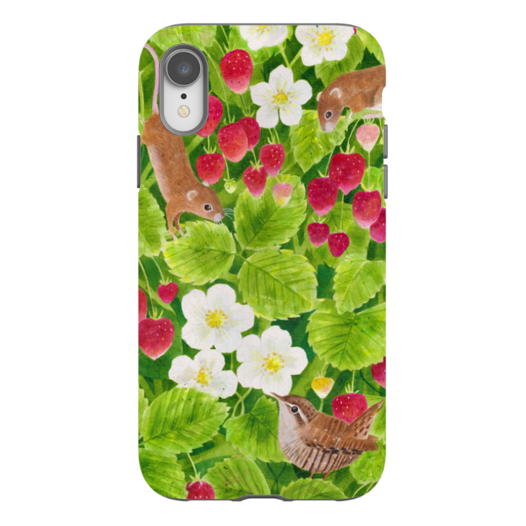 iPhone Tough Case - Strawberry Thieves By Bex Parkin
