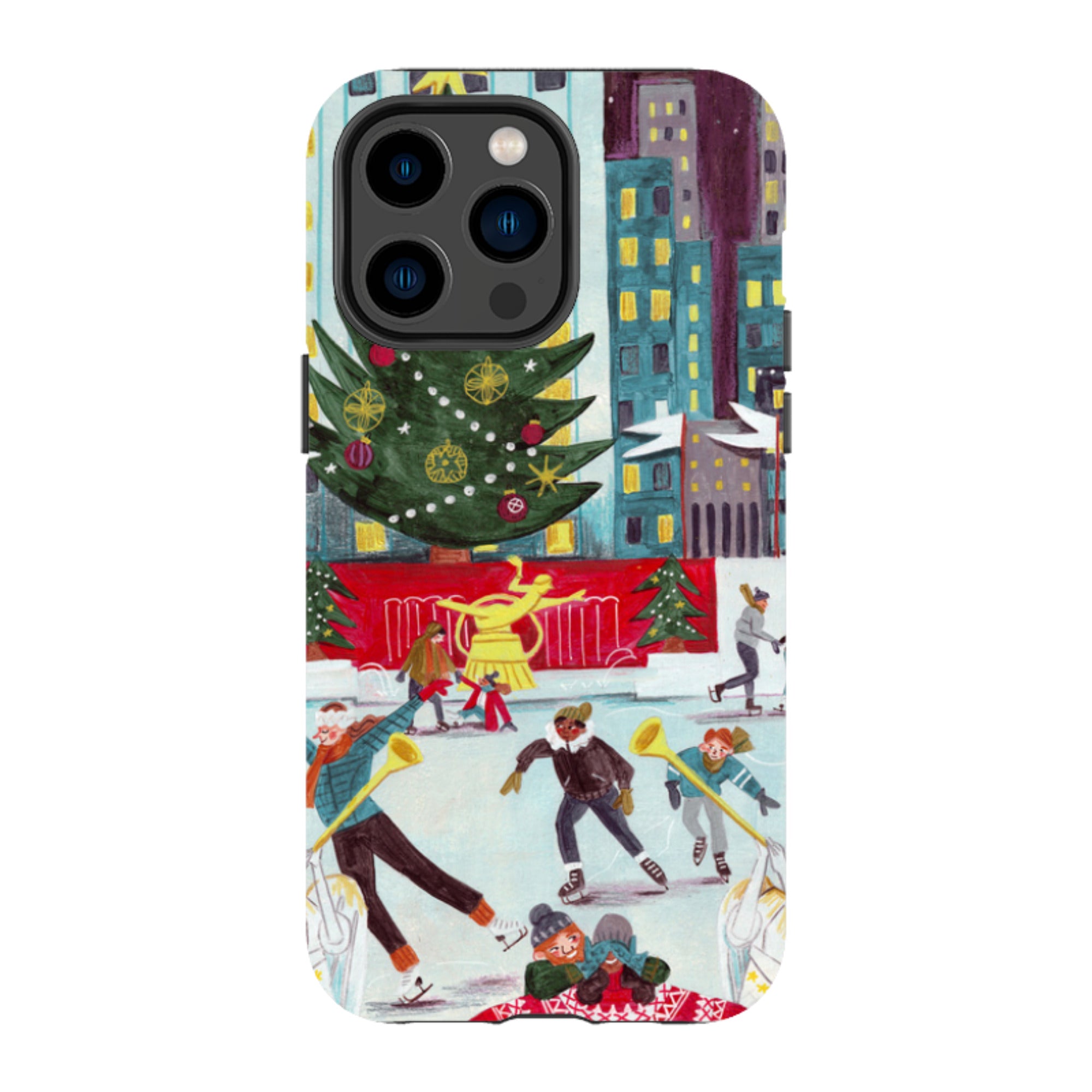 iPhone Tough Case - Xmas In New York By Caroline Bonne Muller