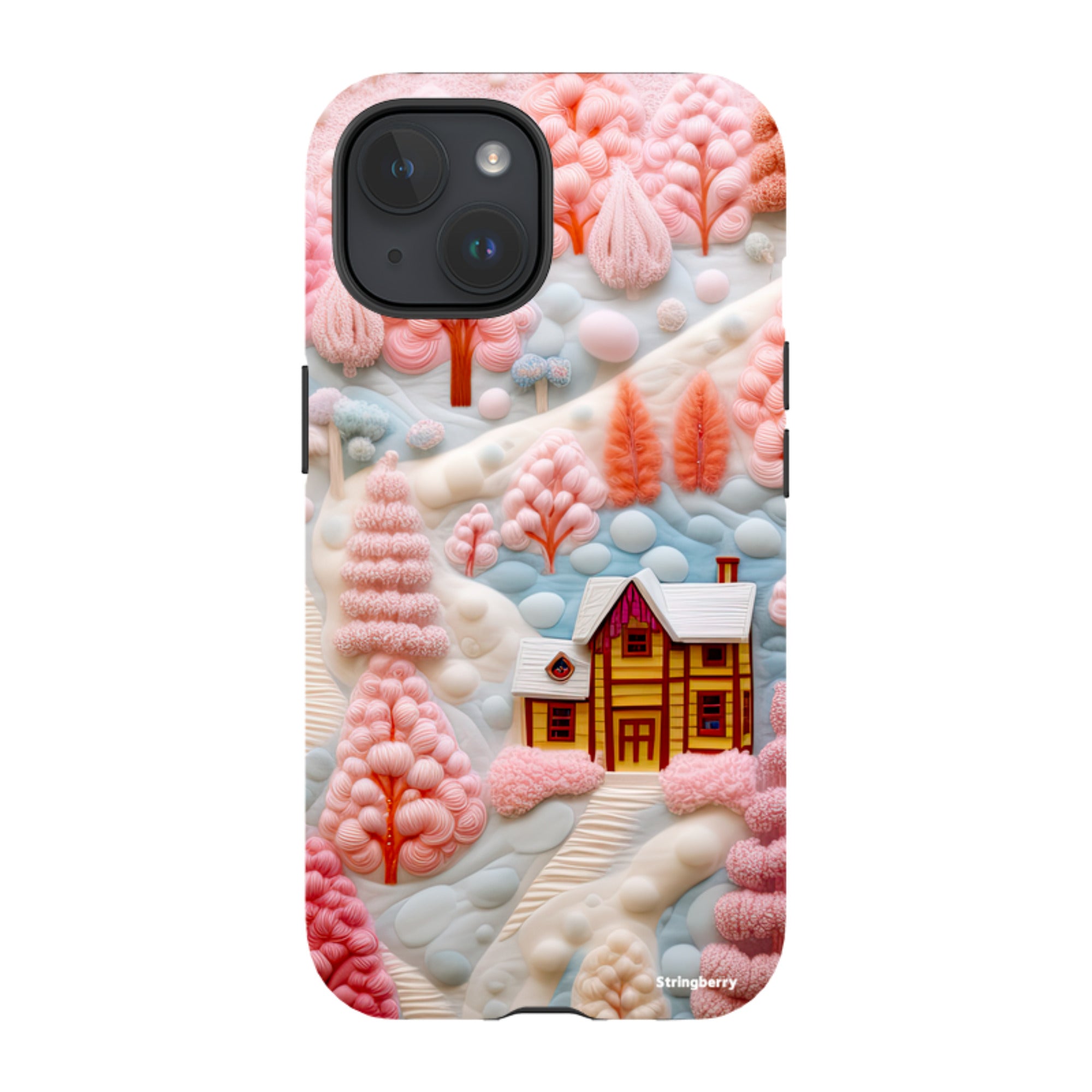 iPhone Tough Case - Embroidery Christmas
