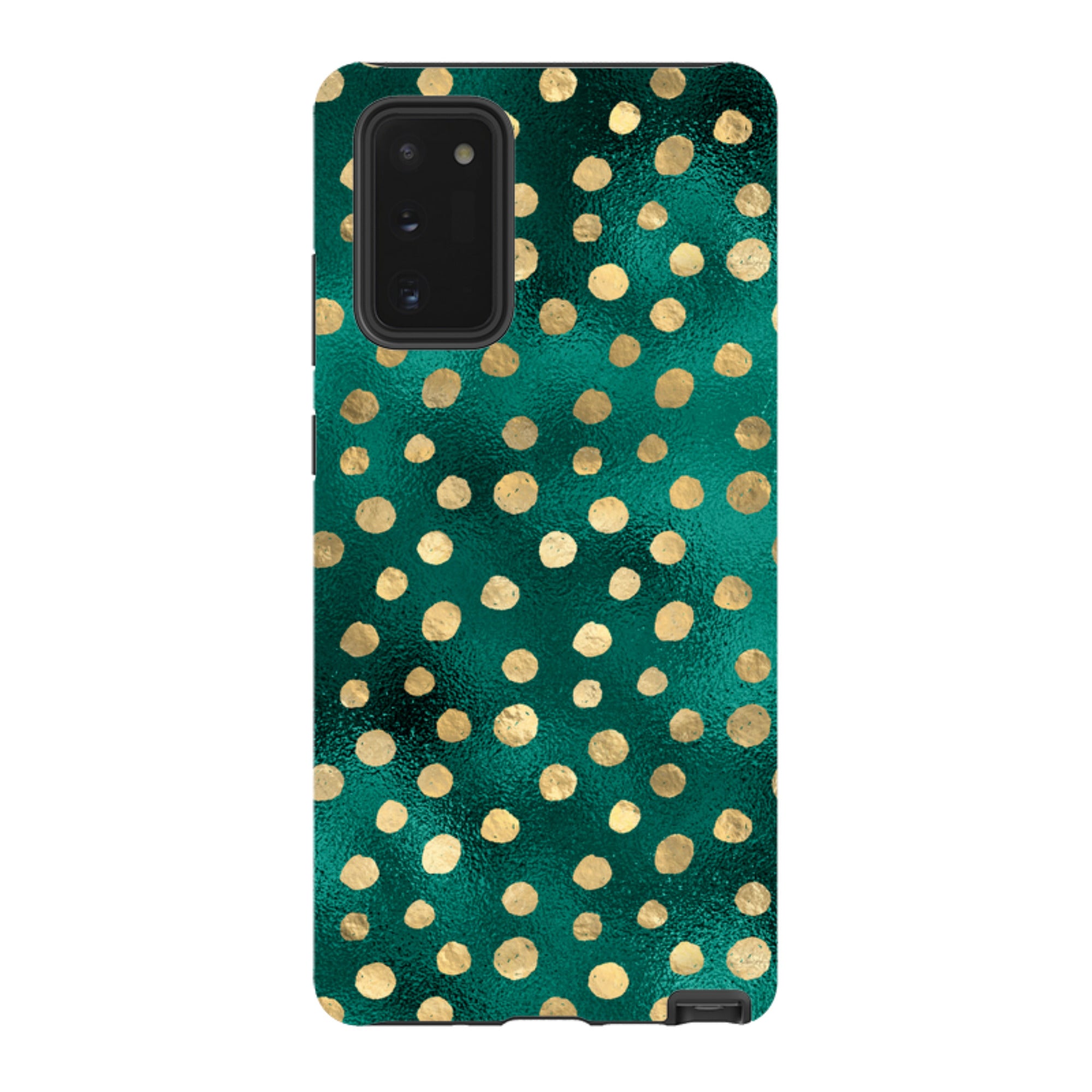 Samsung Tough Case - Forest and Gold Dots