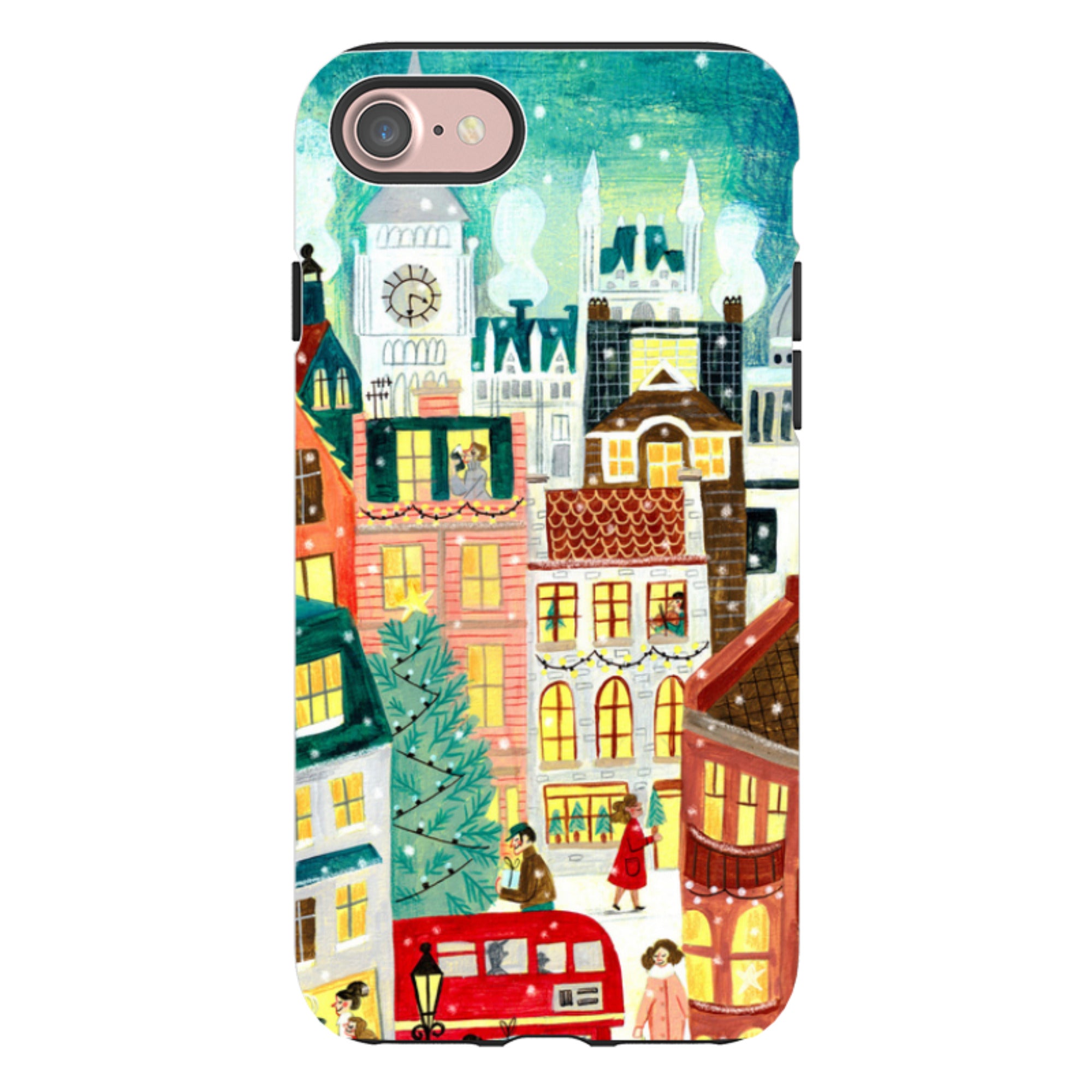 iPhone Tough Case - Xmas In London By Caroline Bonne Muller