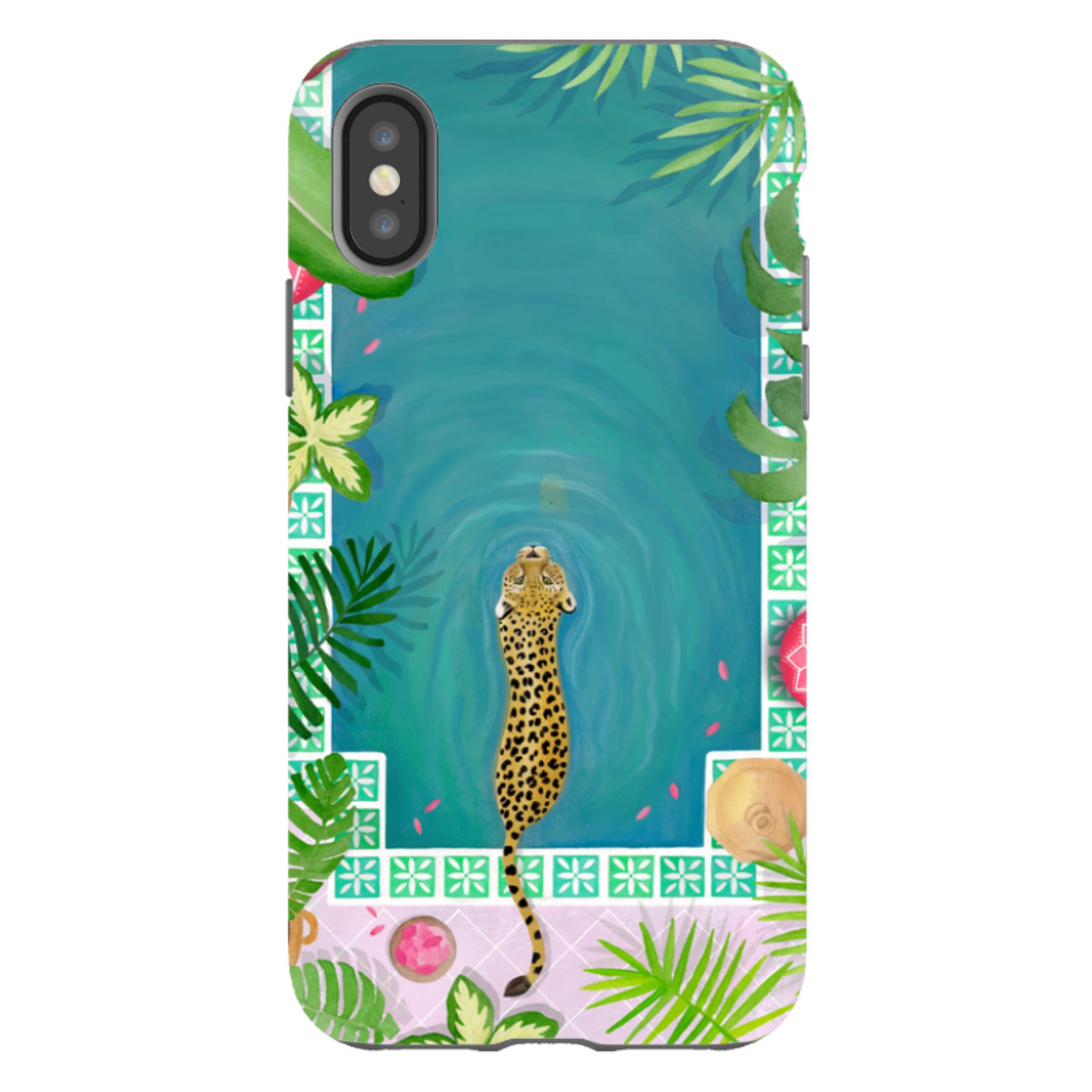 iPhone Case - Morocco Pool Leopard By Bex Parkin