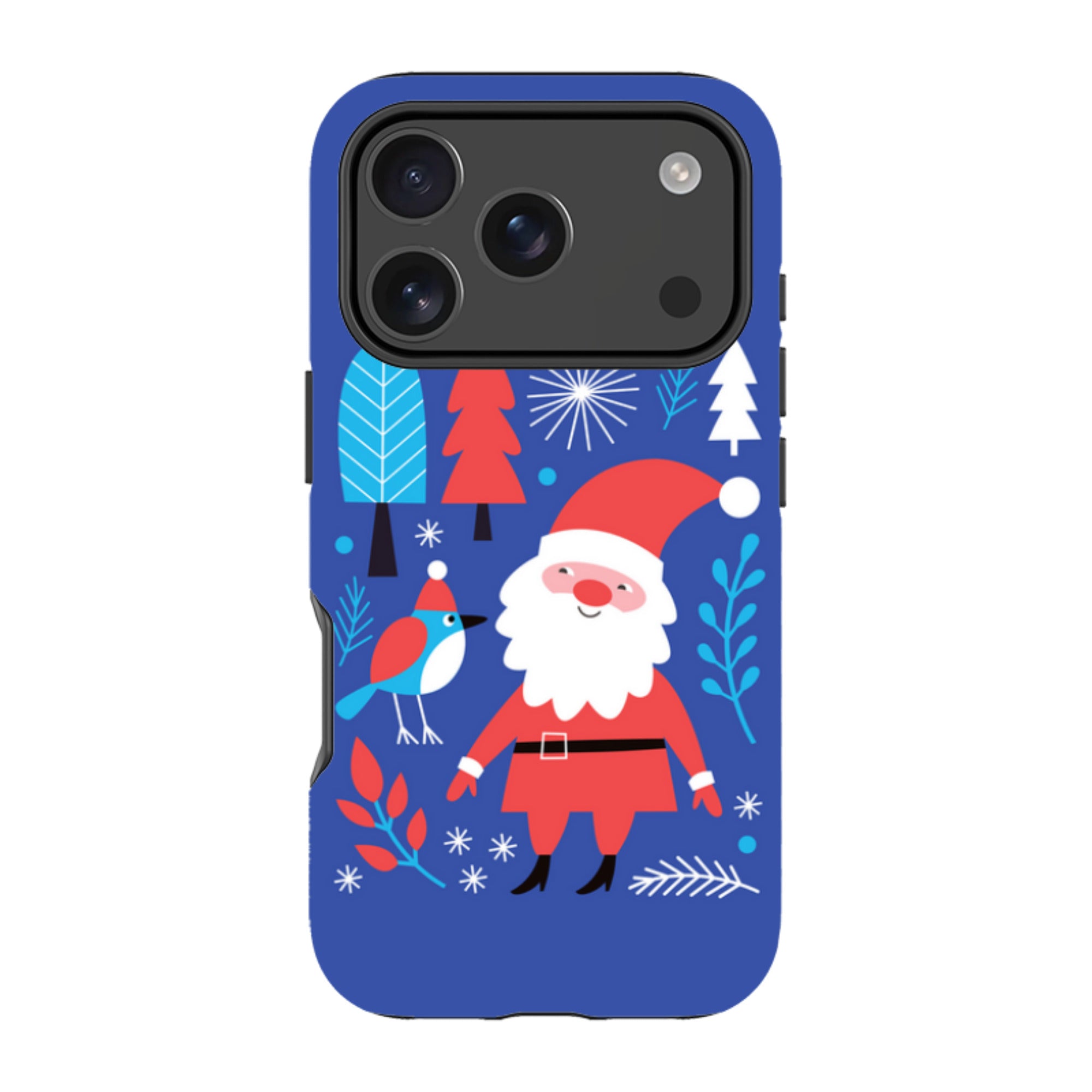 iPhone Tough Case - Santa And Bird