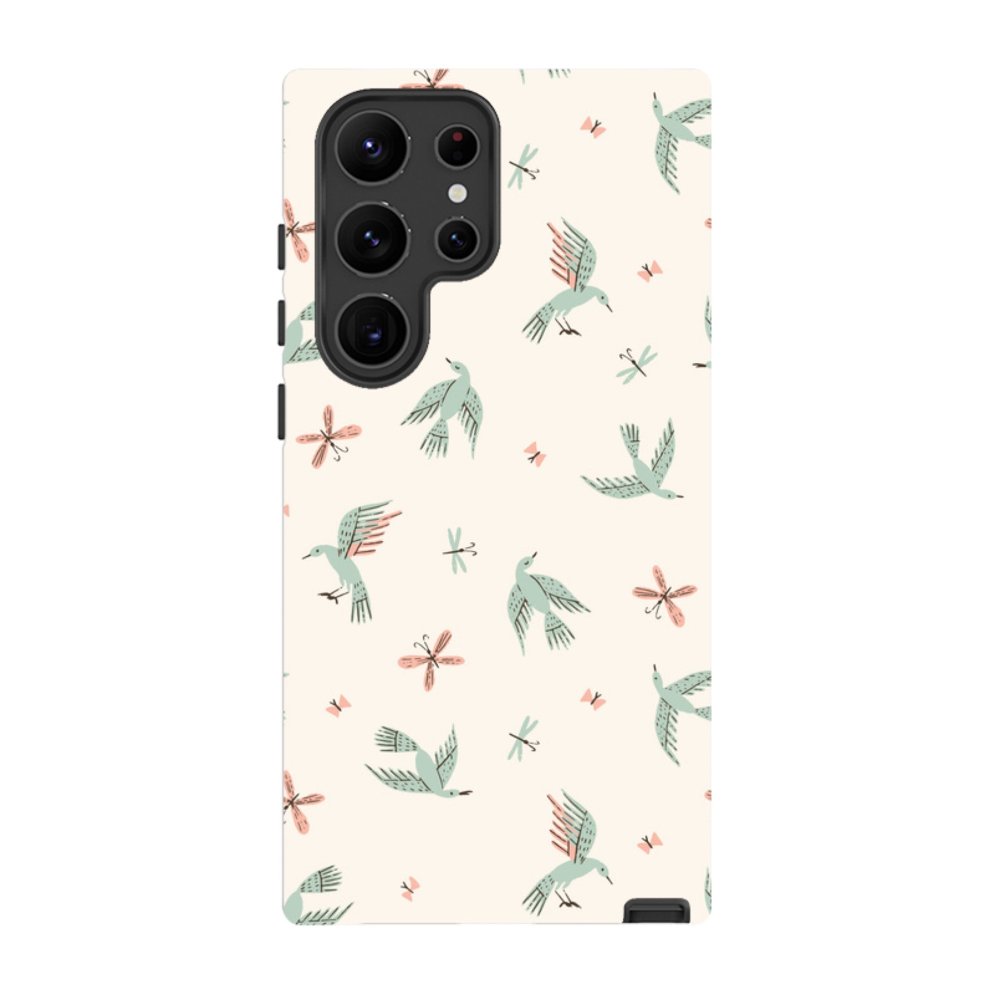 Samsung Tough Case - Birds And Butterflies Cream By Meghann Rader