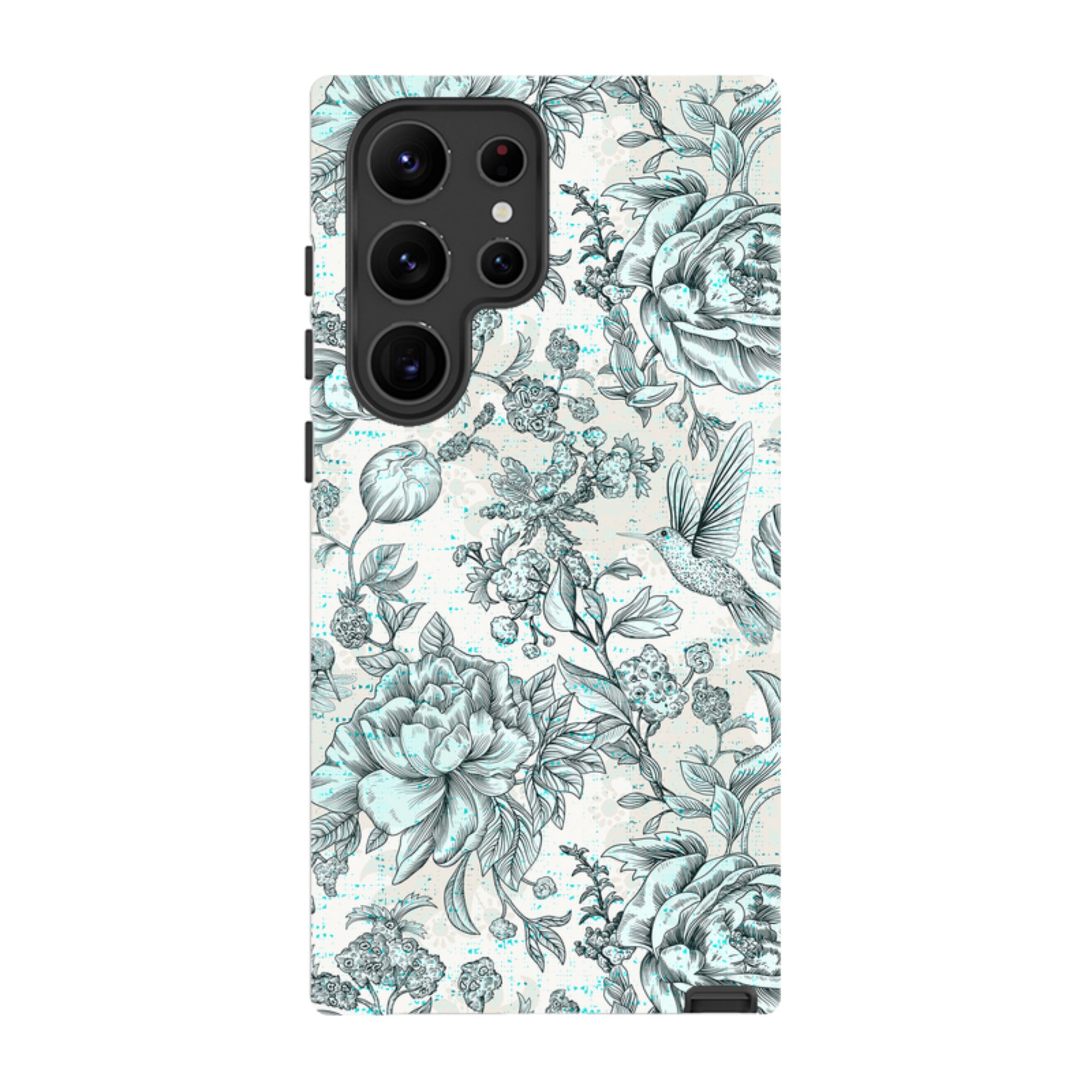 Samsung Tough Case - Blue peonies