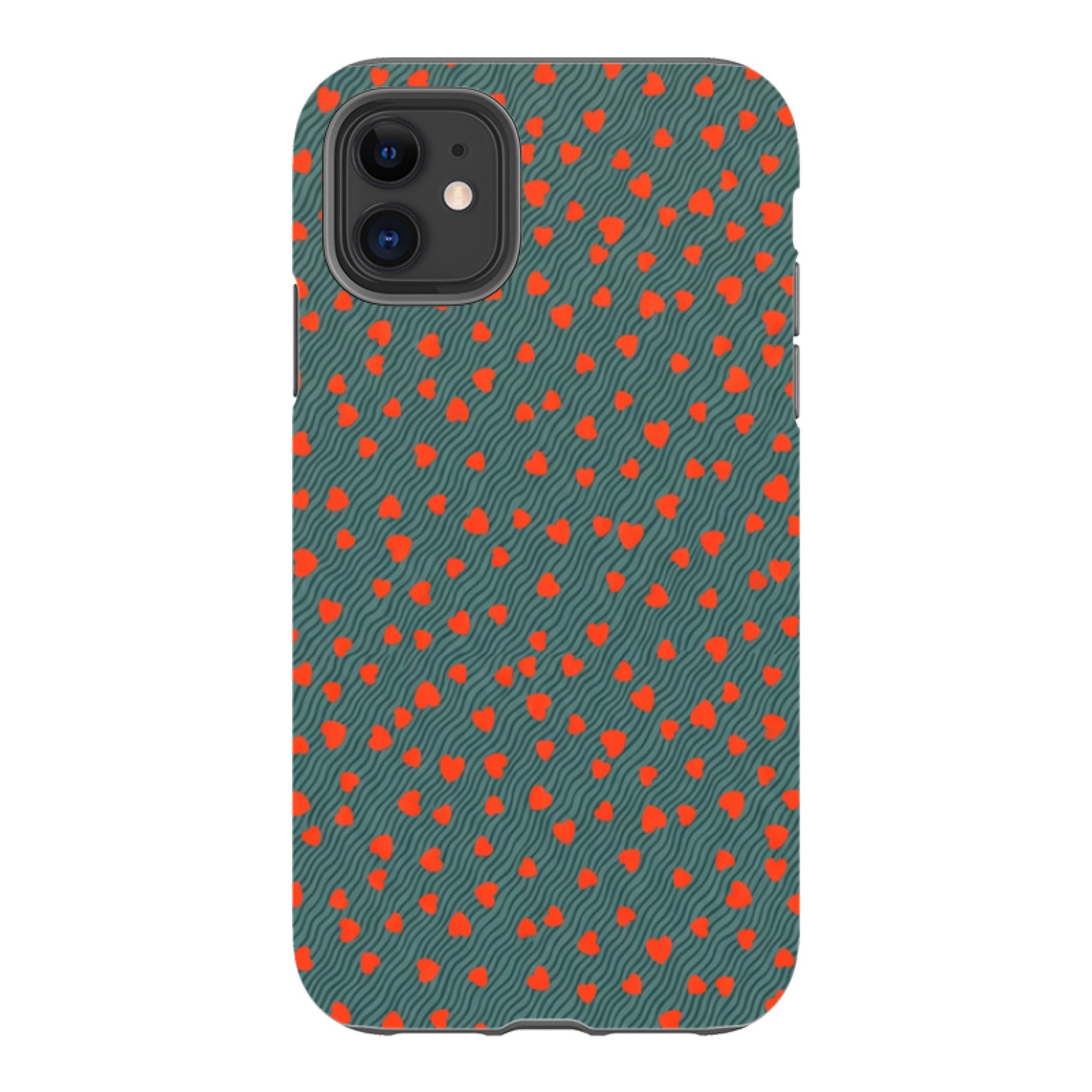iPhone Tough Case - Red Hearts