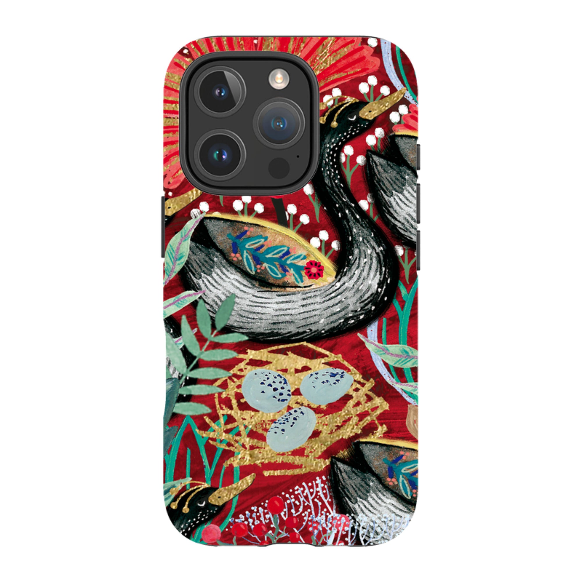 iPhone MagSafe Tough Case - Eight Geese A Laying By Emma Frances Grant