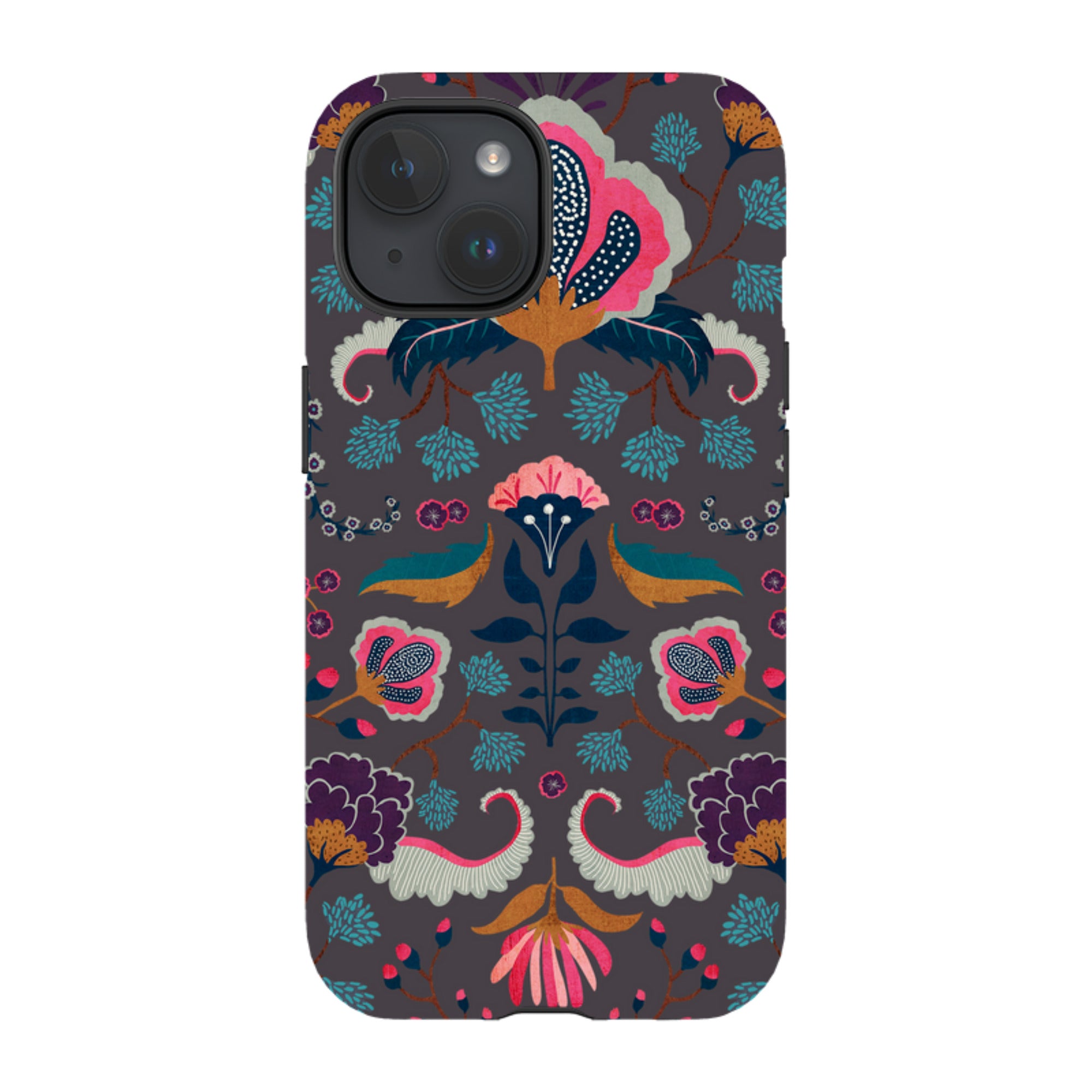 iPhone Tough Case - Folk Floral II By Katherine Quinn