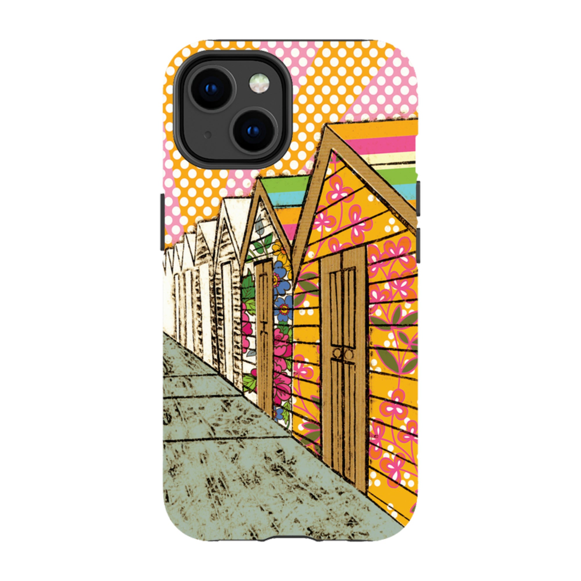 iPhone MagSafe Tough Case -  Beach Huts By Amelia Bowman