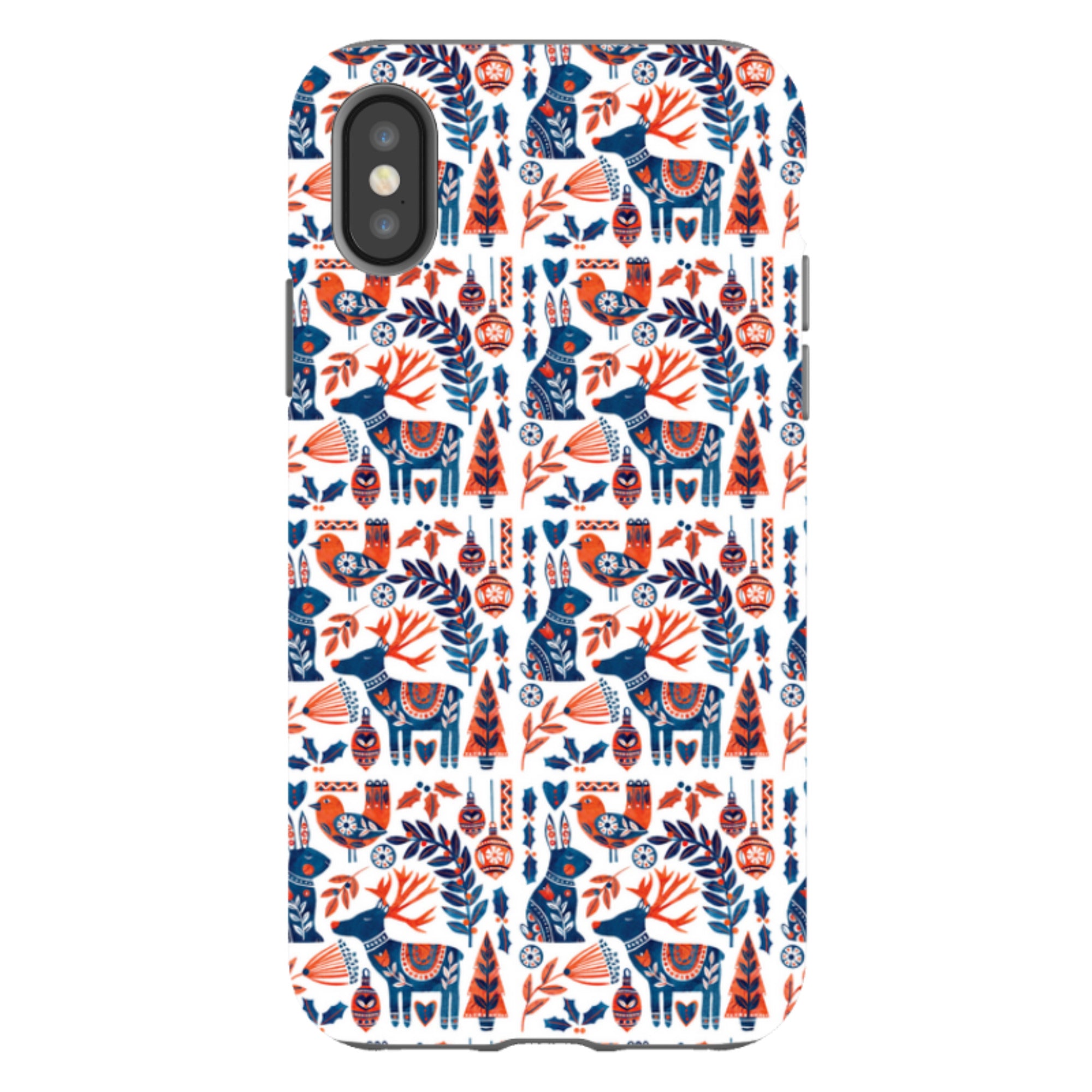 iPhone Tough Case - Scandi Animals By Tracey English