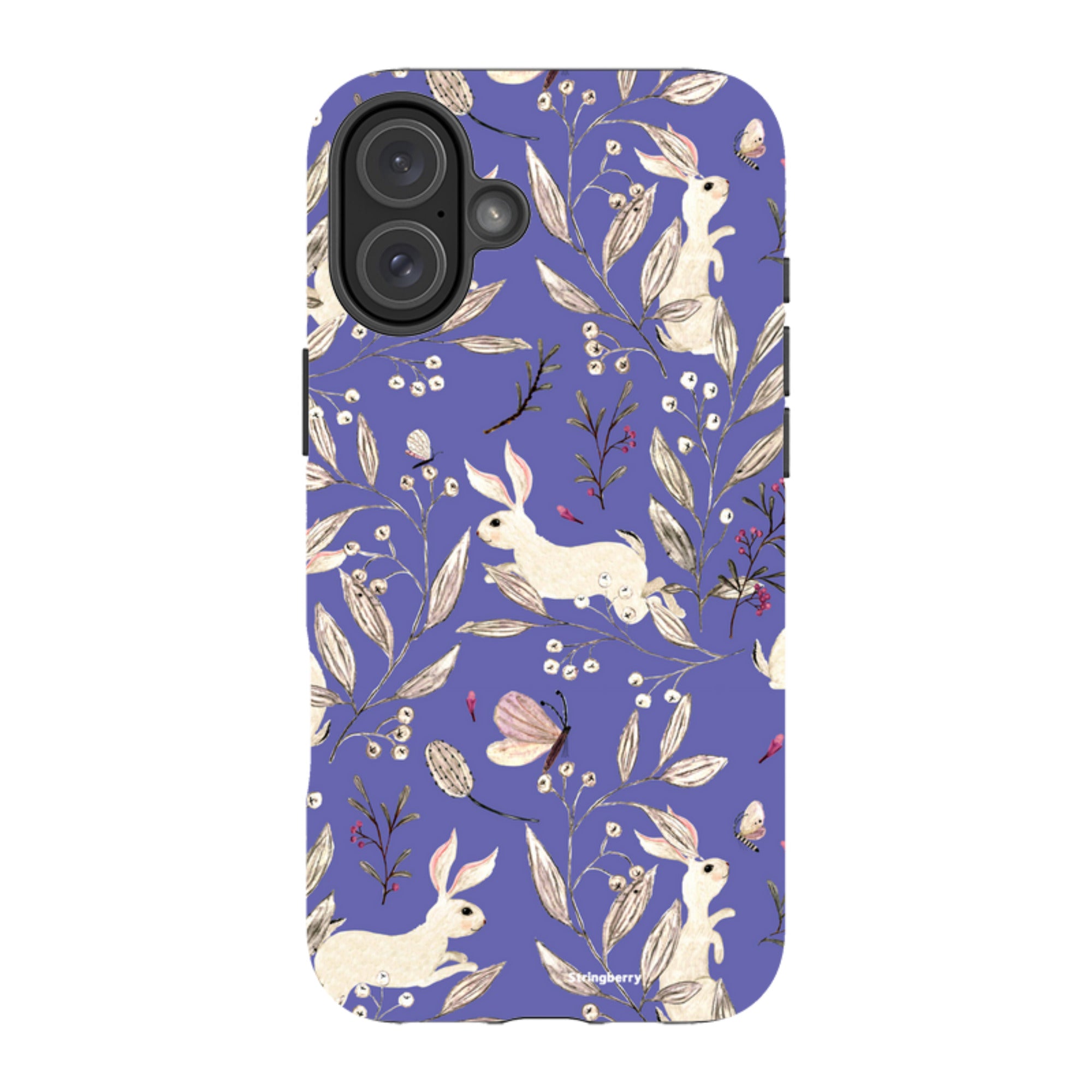 iPhone MagSafe Tough Case - Bunnies Periwinkle By Katherine Quinn