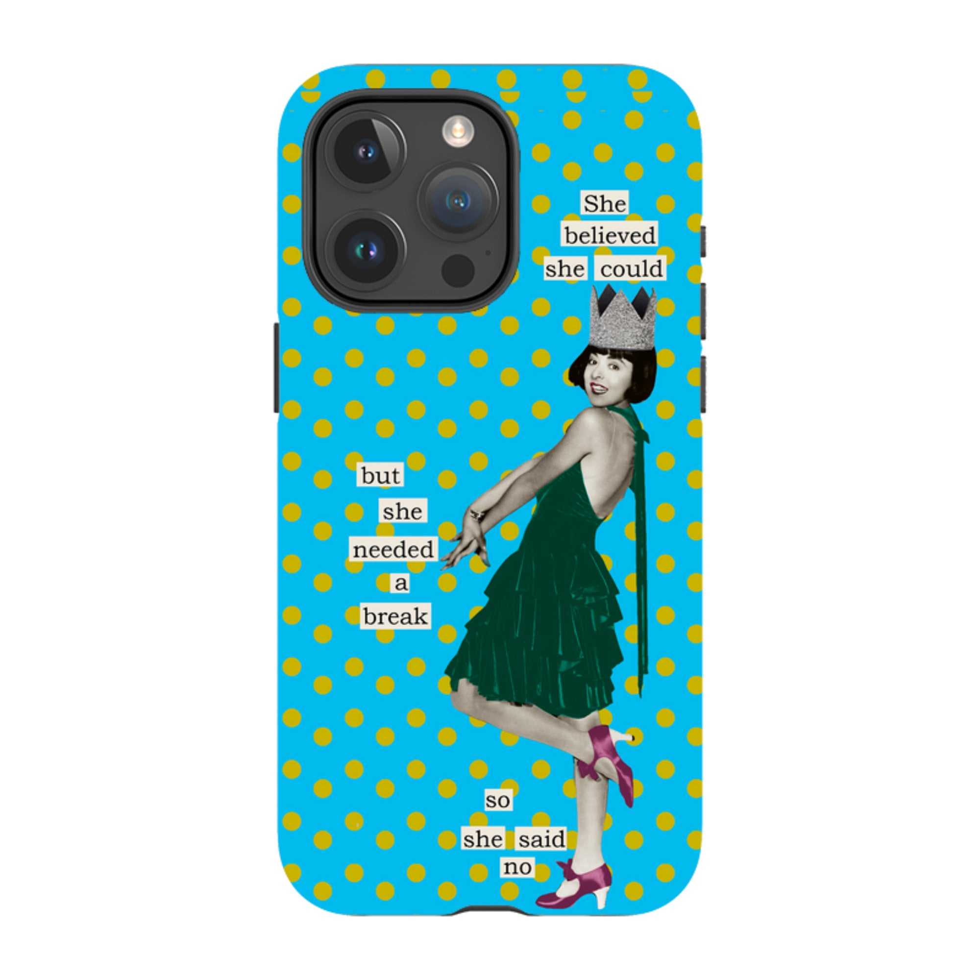 iPhone Tough Case - She Believed She Could By Clare Jordan