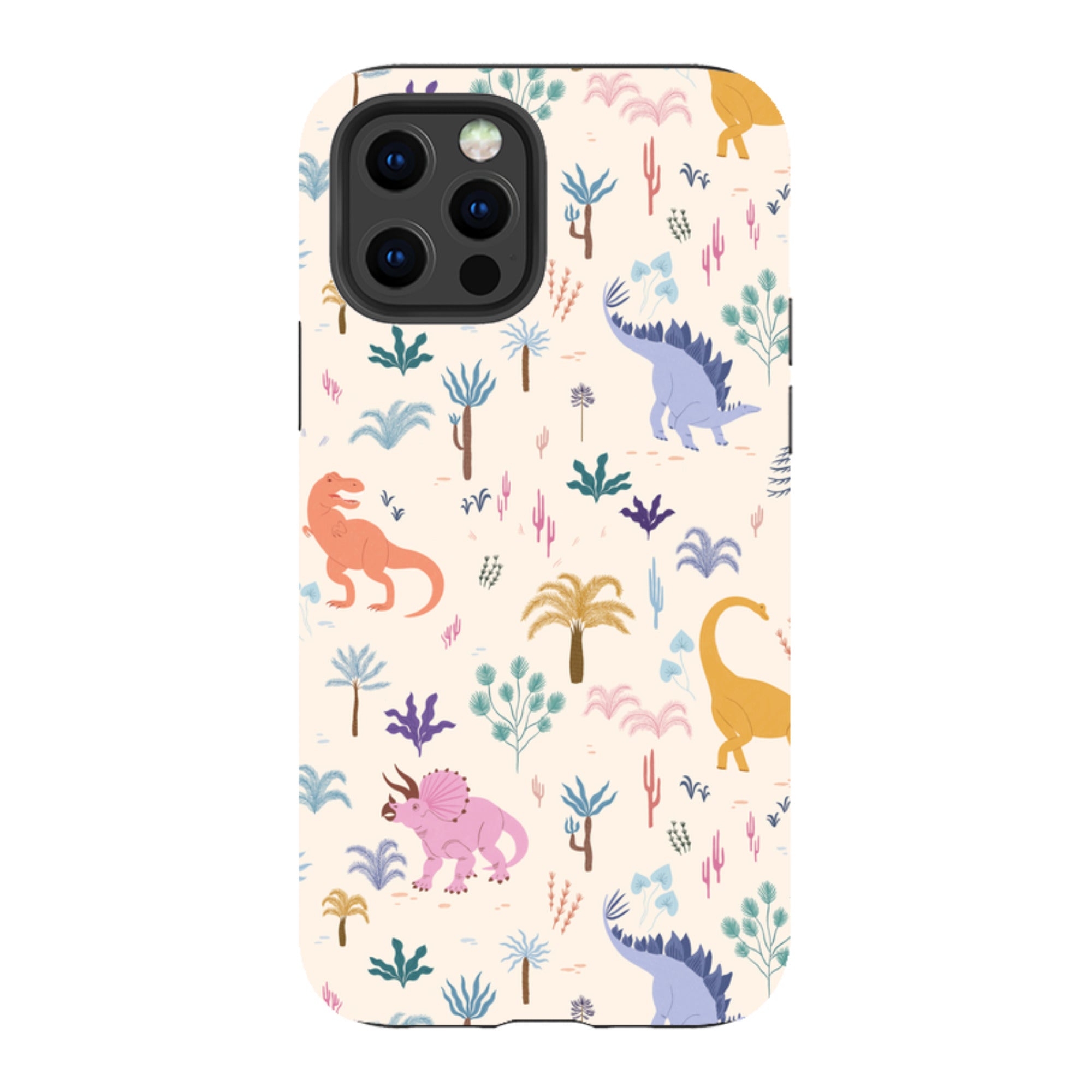 iPhone Tough Case - Dinosaur Pattern Light By Meghann Rader