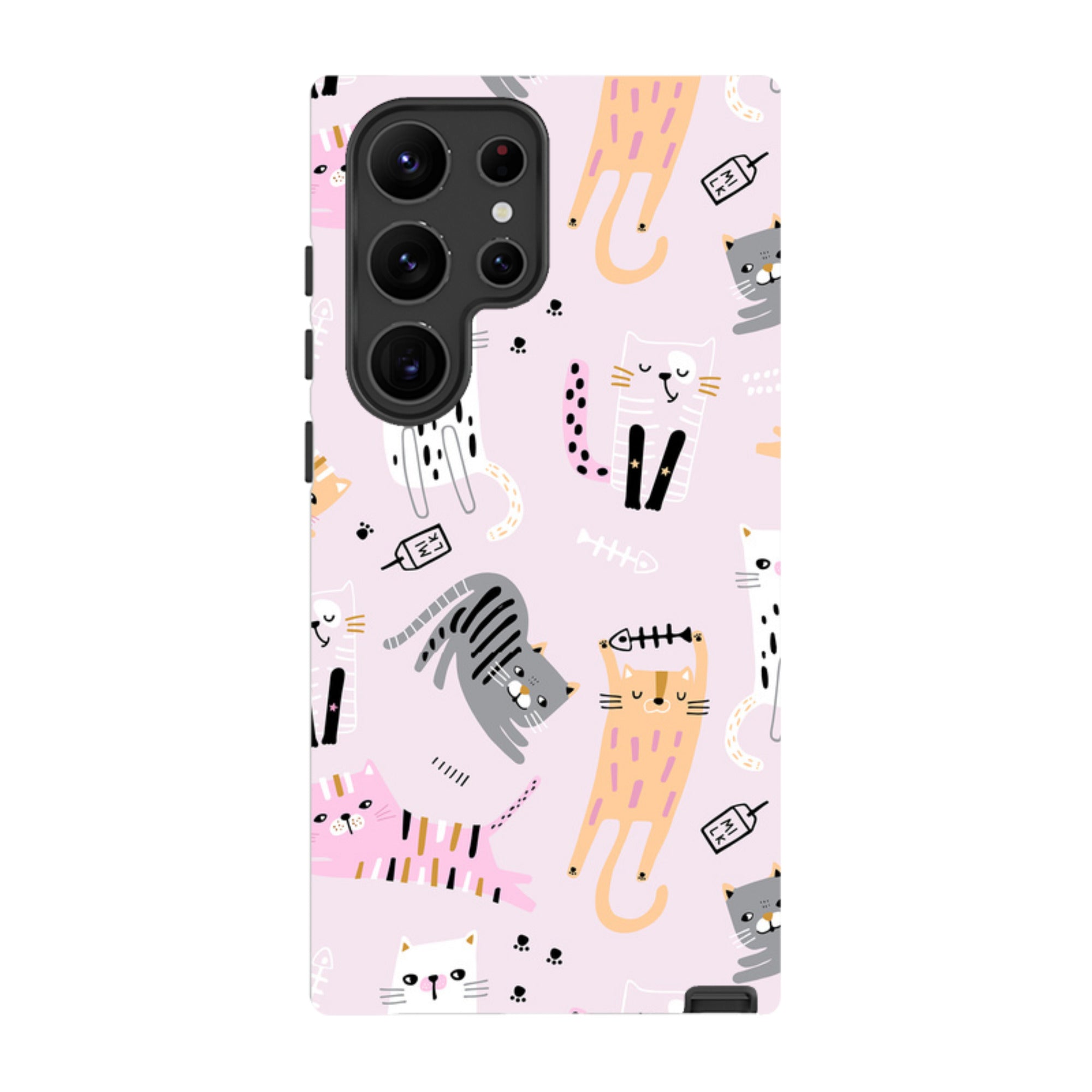Samsung Tough Case - Cat And Bone Pink