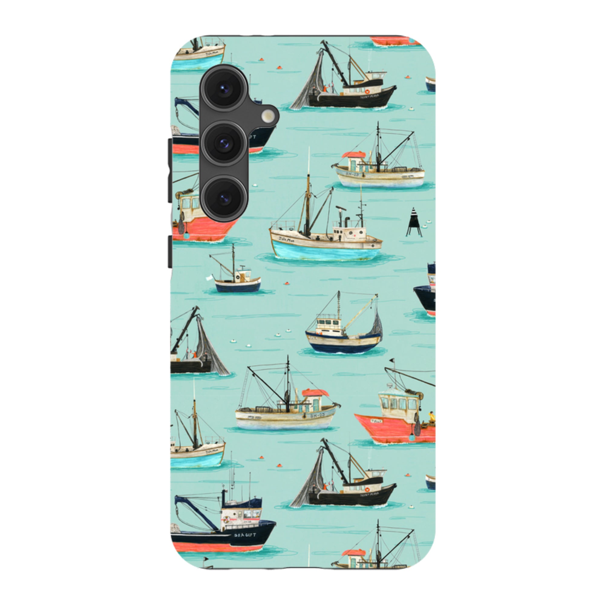 Samsung Tough Case - Fishing Boats By Katherine Quinn