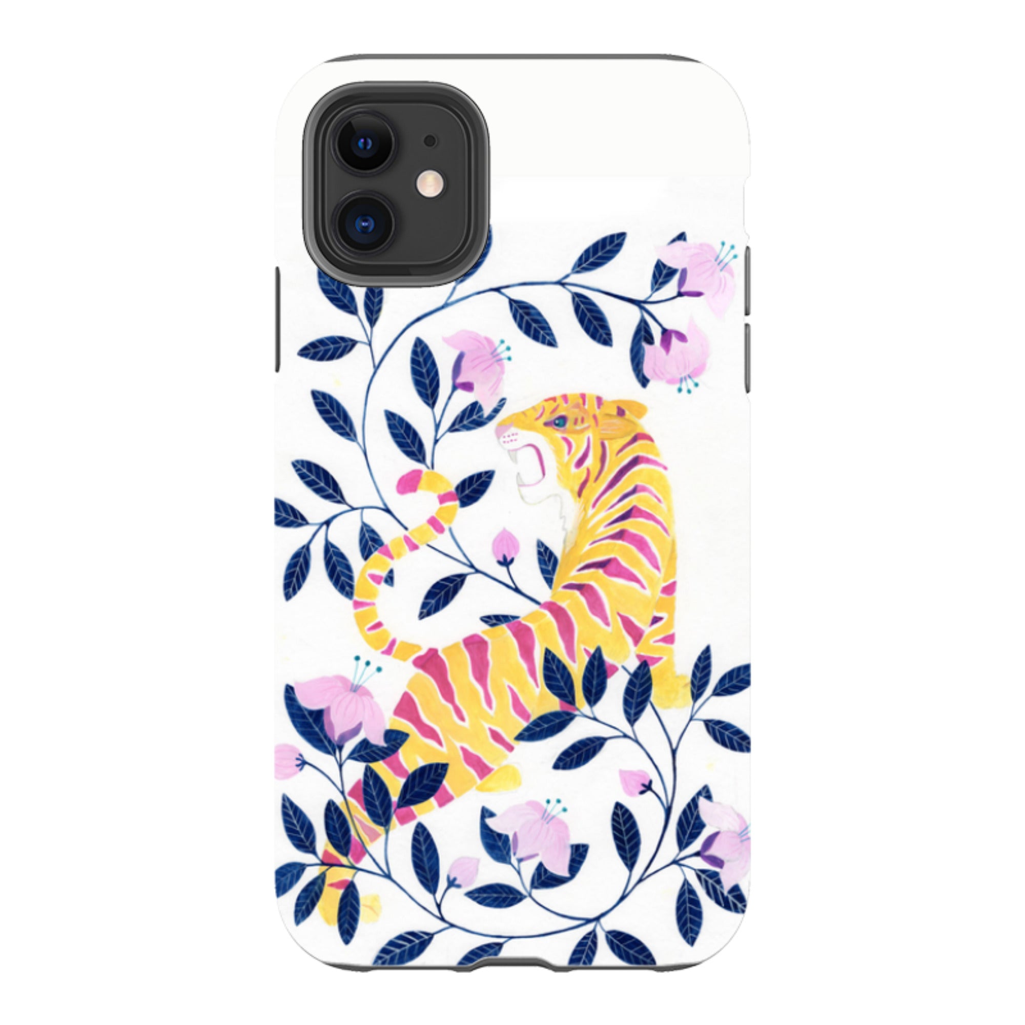 iPhone Tough Case - Yellow Tiger By Bex Parkin